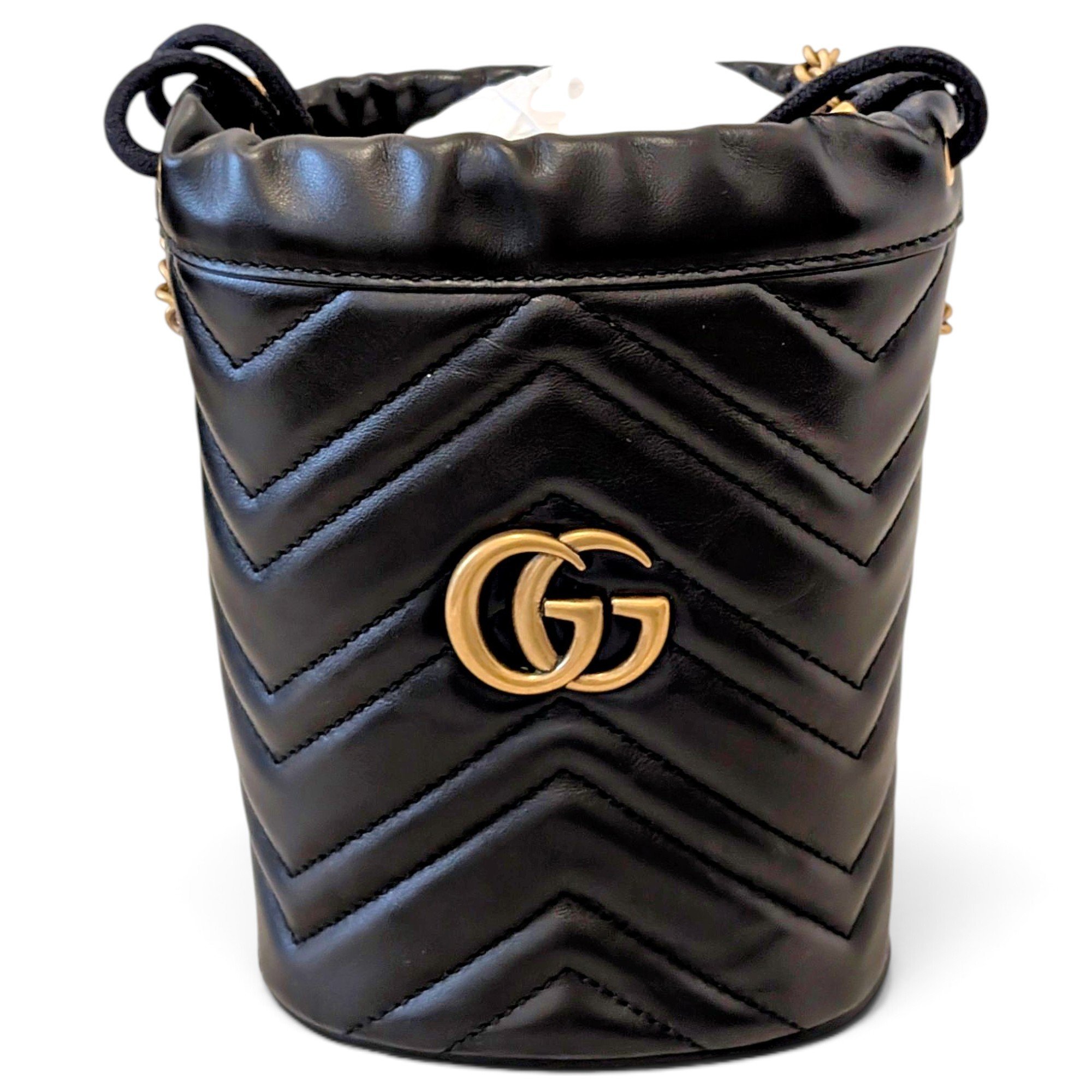 GG Marmont Chain Bucket leather bag