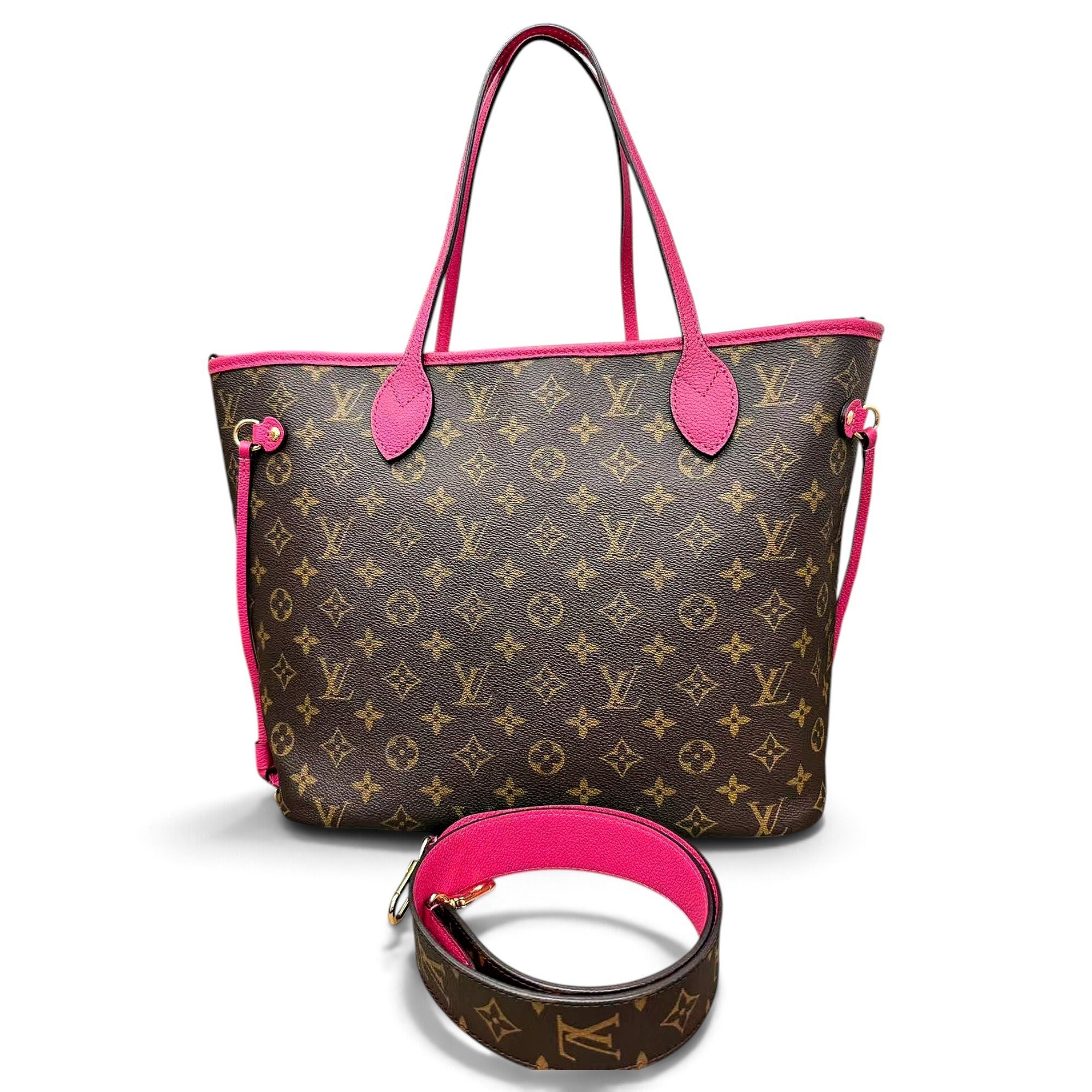 Louis Vuitton Neverfull leather handbag