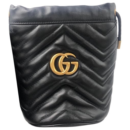 GG Marmont Chain Bucket leather crossbody bag
