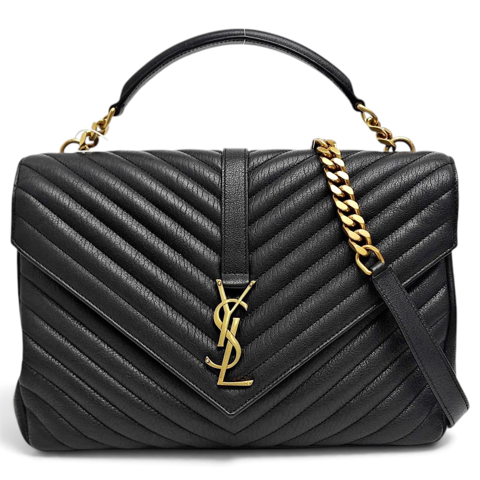 Collége monogramme leather handbag