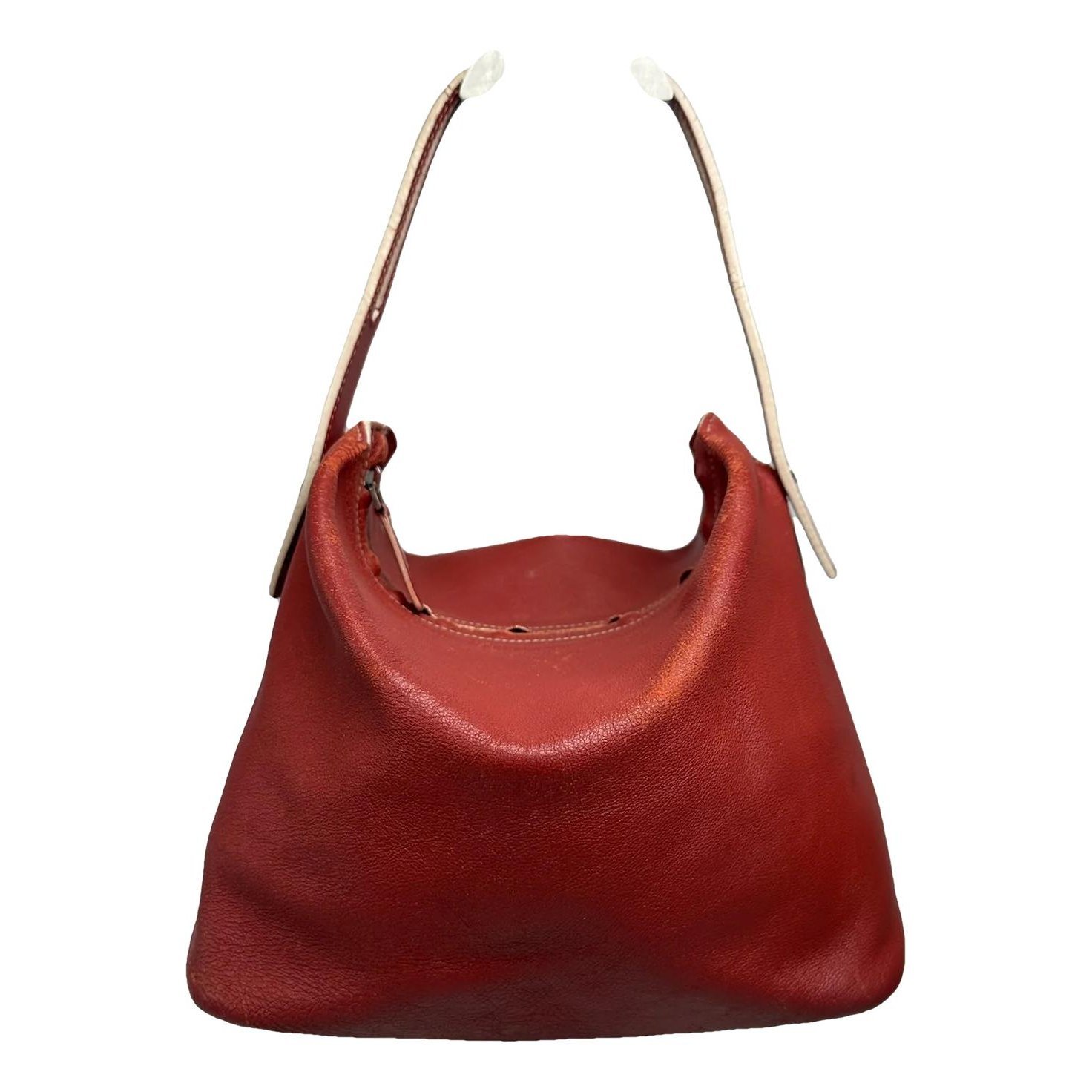 Puzzle leather handbag