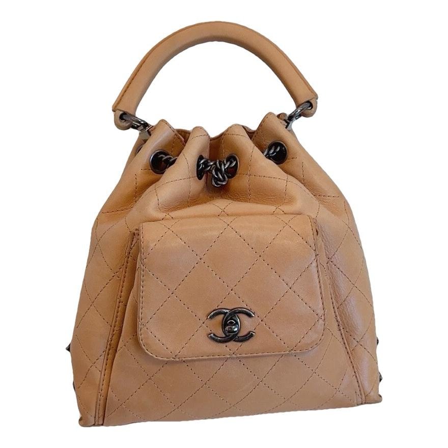 Leather backpack