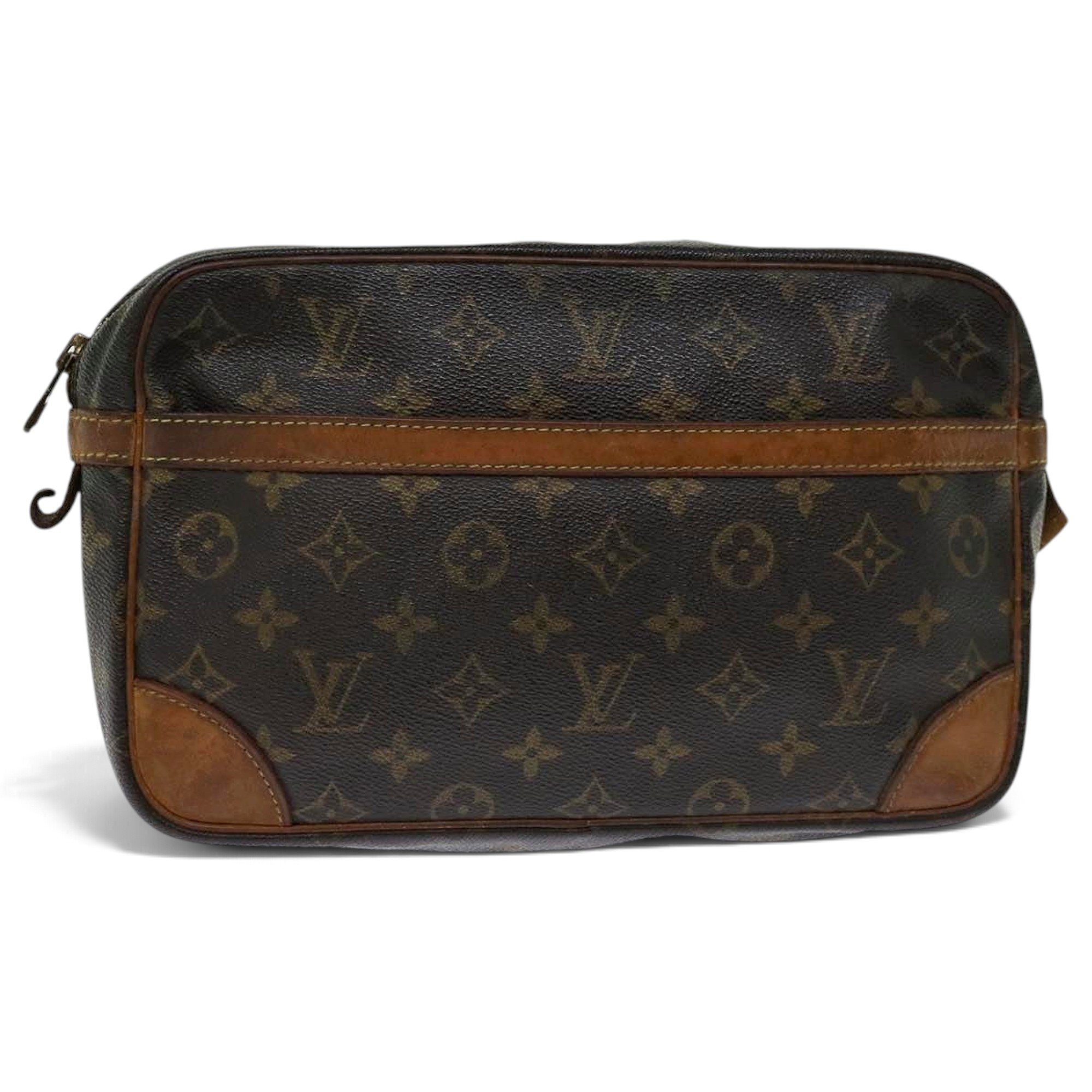 Leather clutch bag