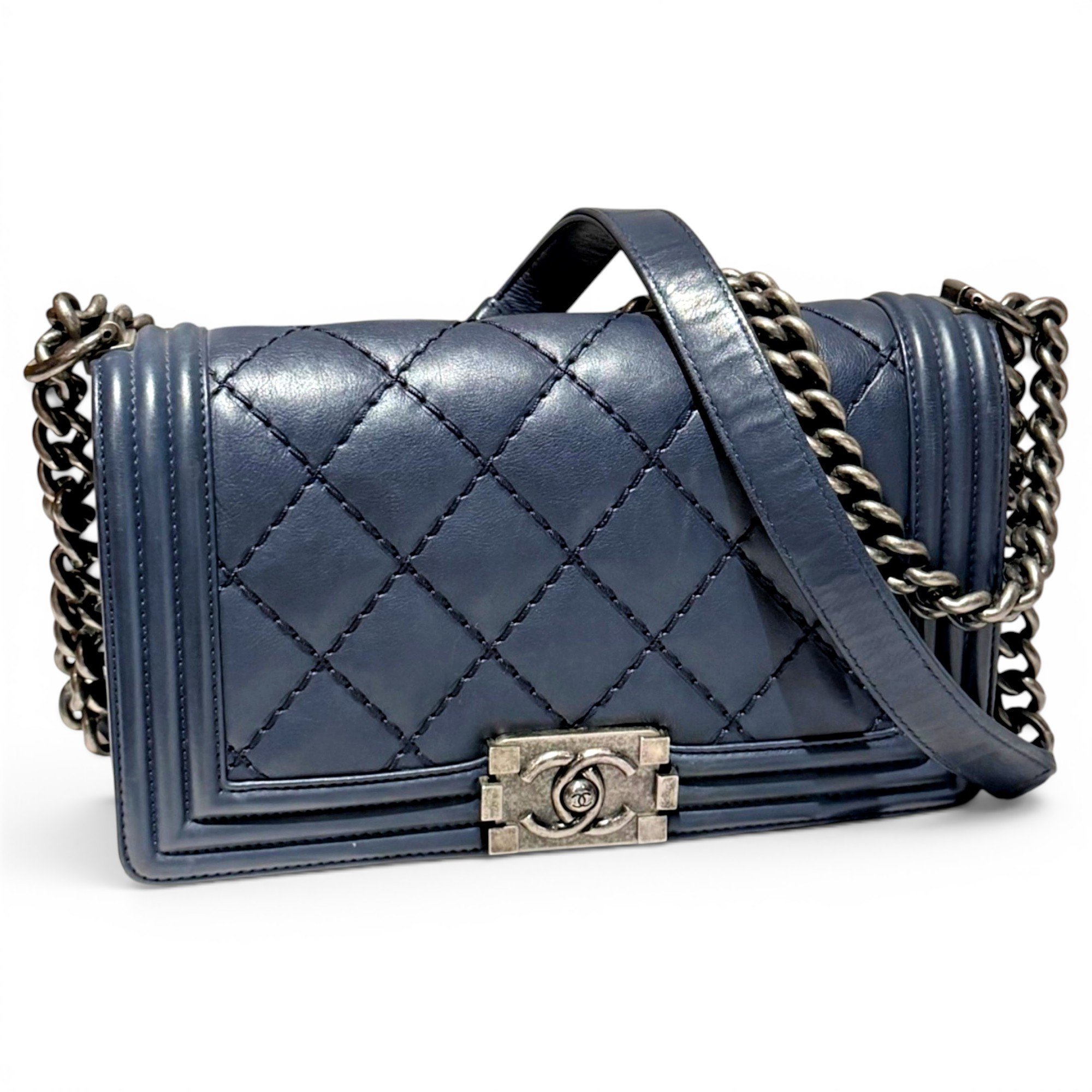 Boy leather crossbody bag
