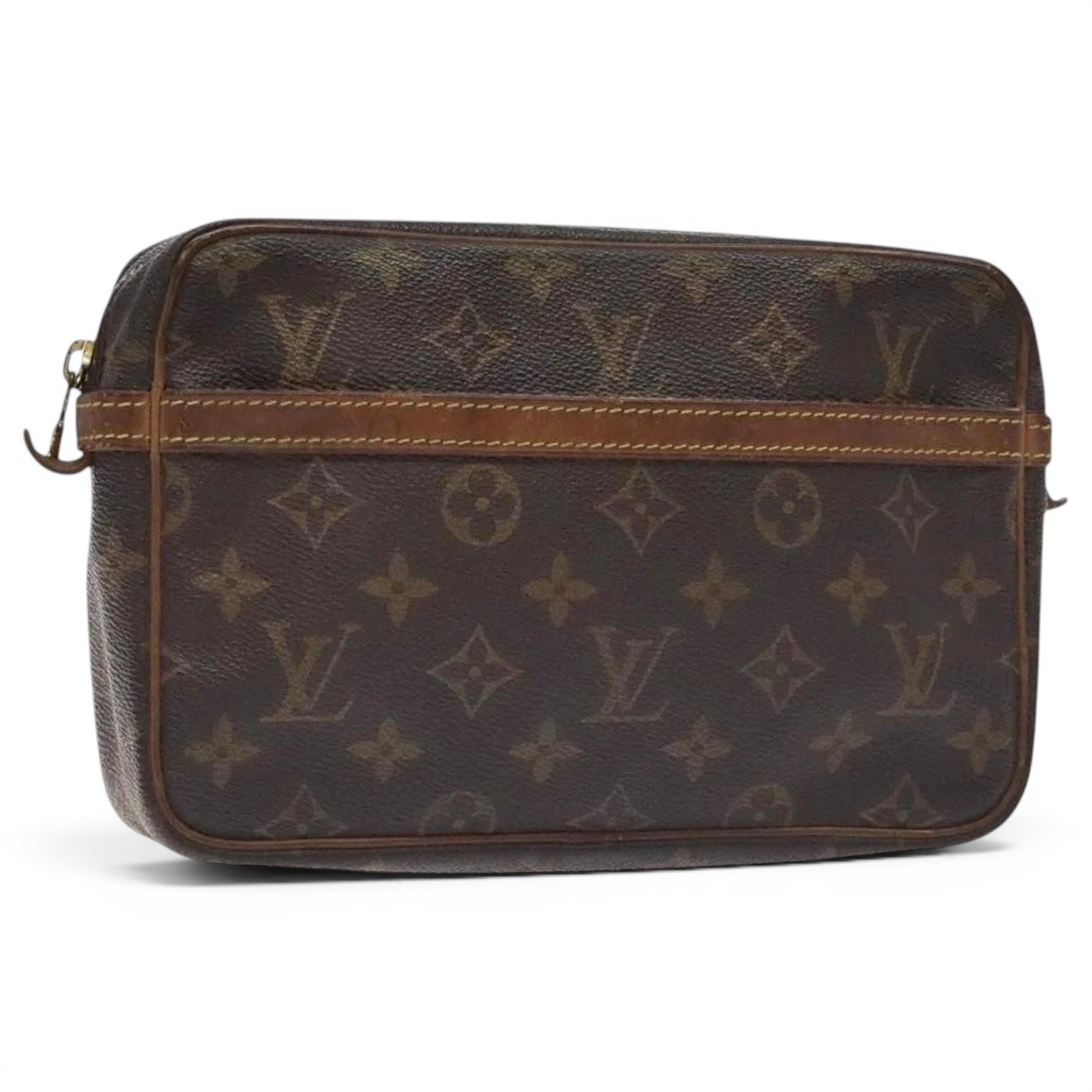 Leather clutch bag