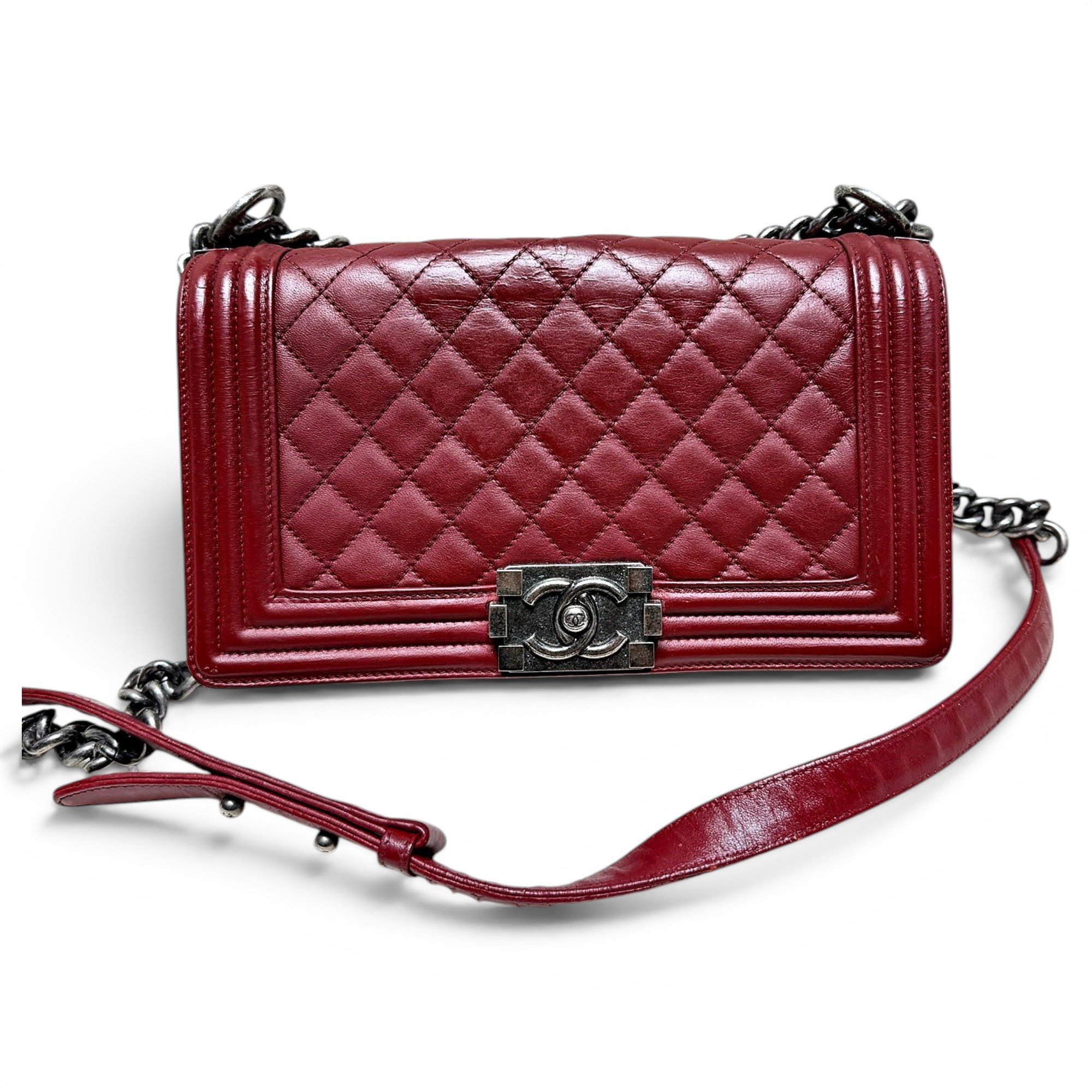 Boy leather crossbody bag