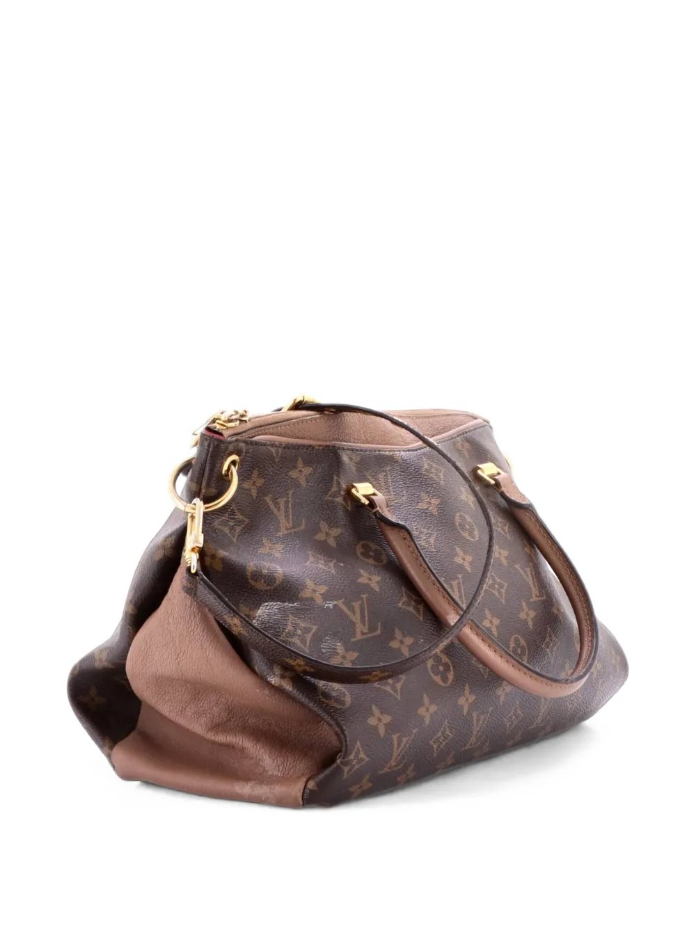 Pallas Tote Monogram Canvas with Leather shoulder bag