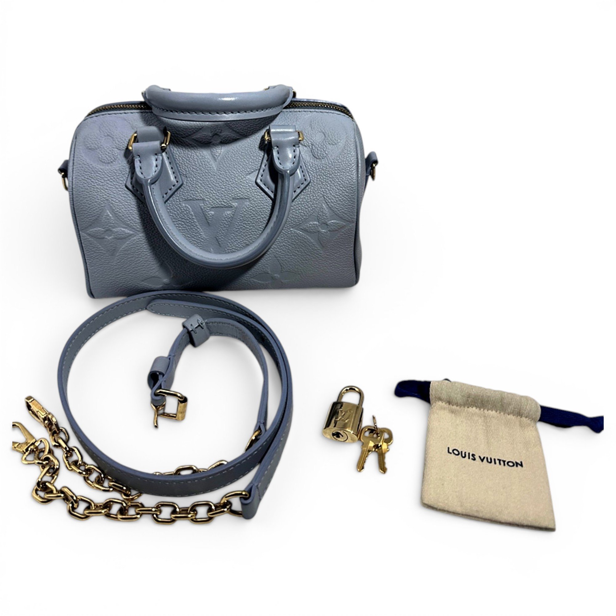 Nano Speedy / Mini HL leather handbag