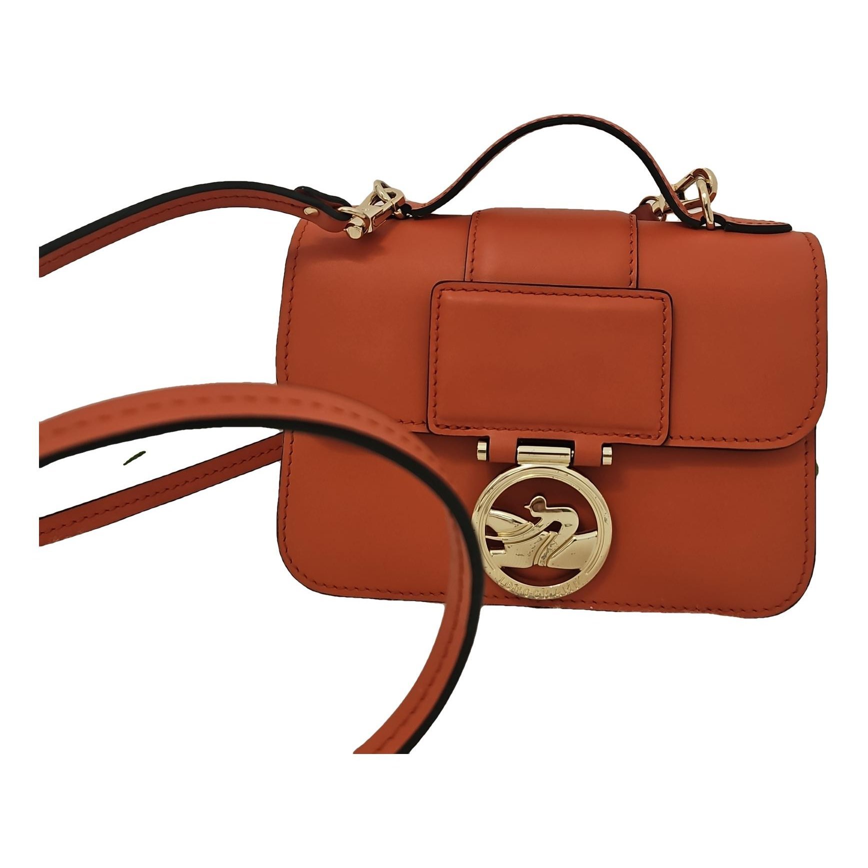 Leather clutch bag