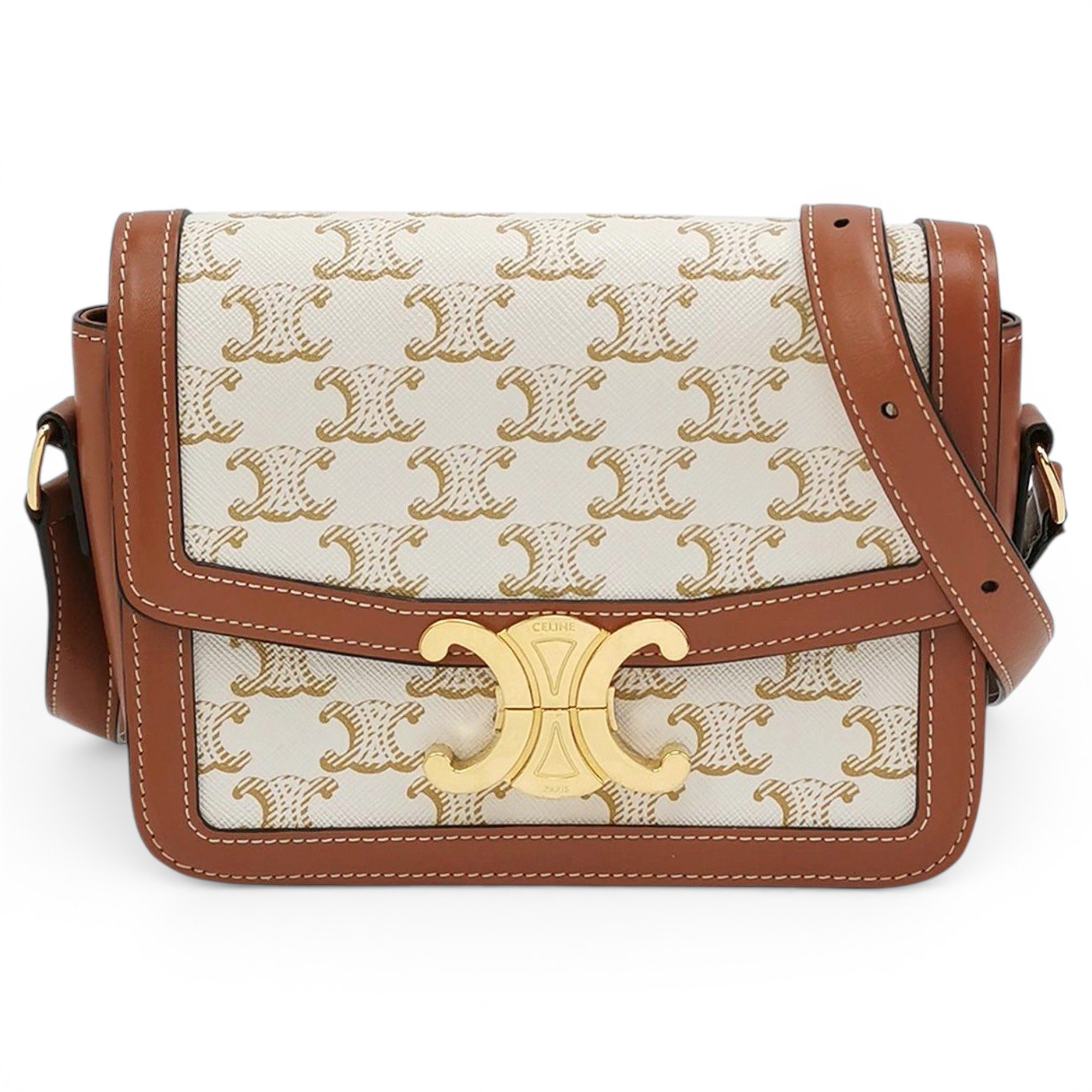 Triomphe leather handbag