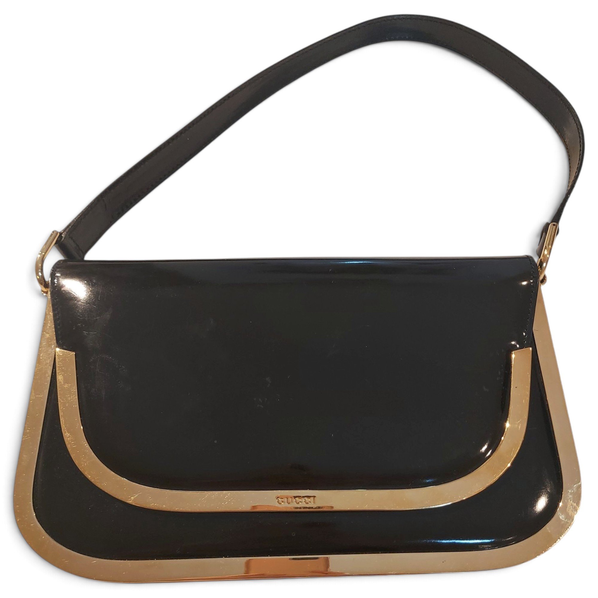 Patent leather handbag
