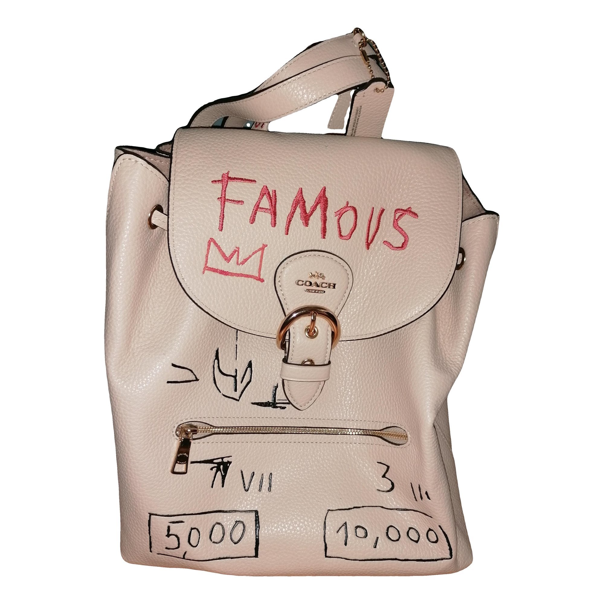 Leather backpack