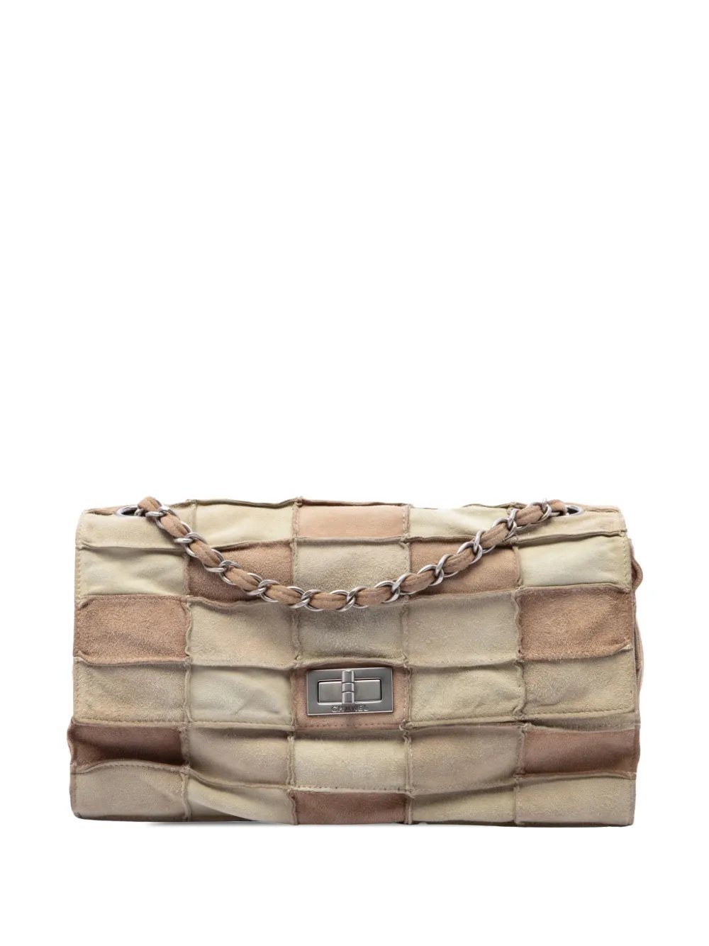 2000-2002 Suede Patchwork Reissue 2.55 Flap shoulder bag