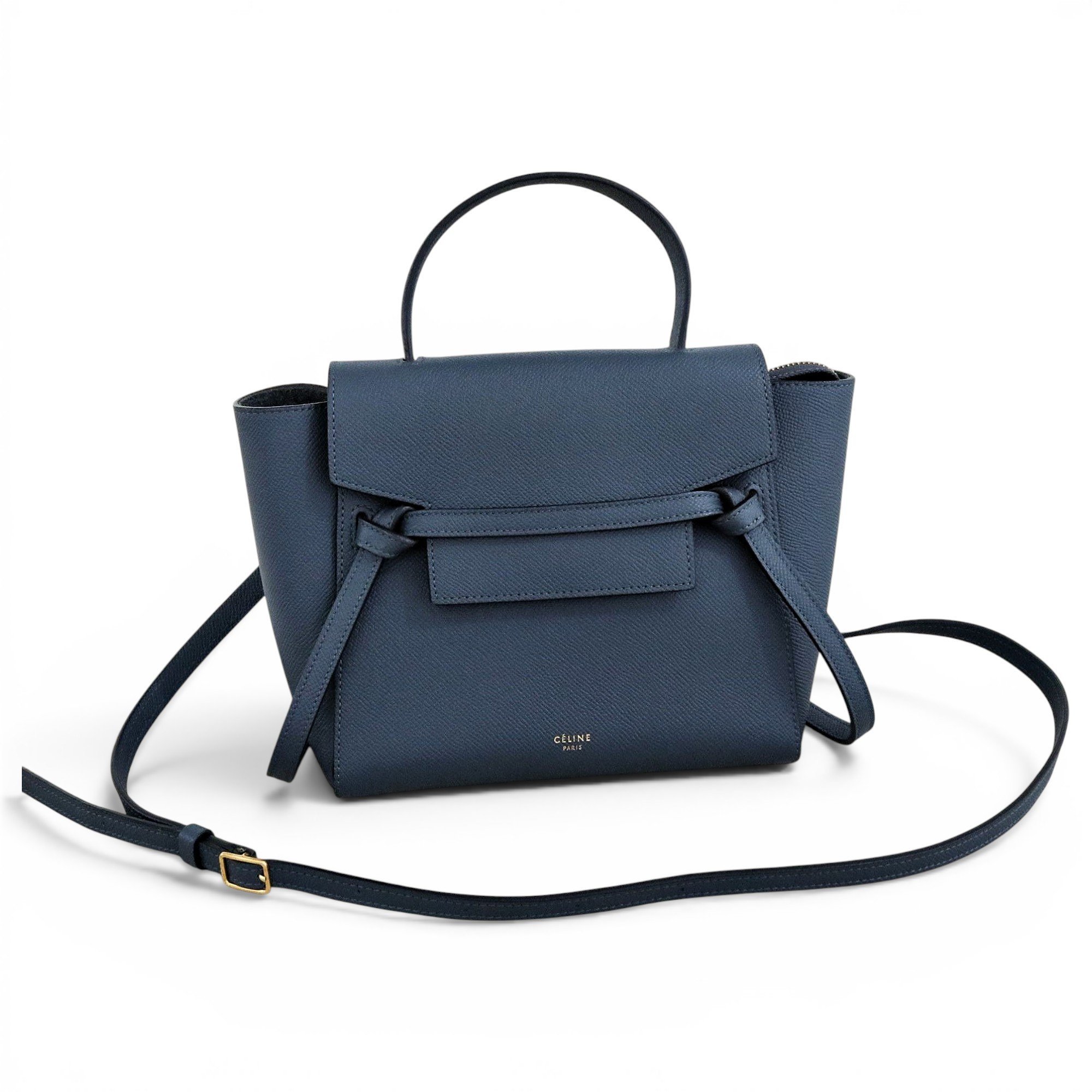 Belt leather handbag