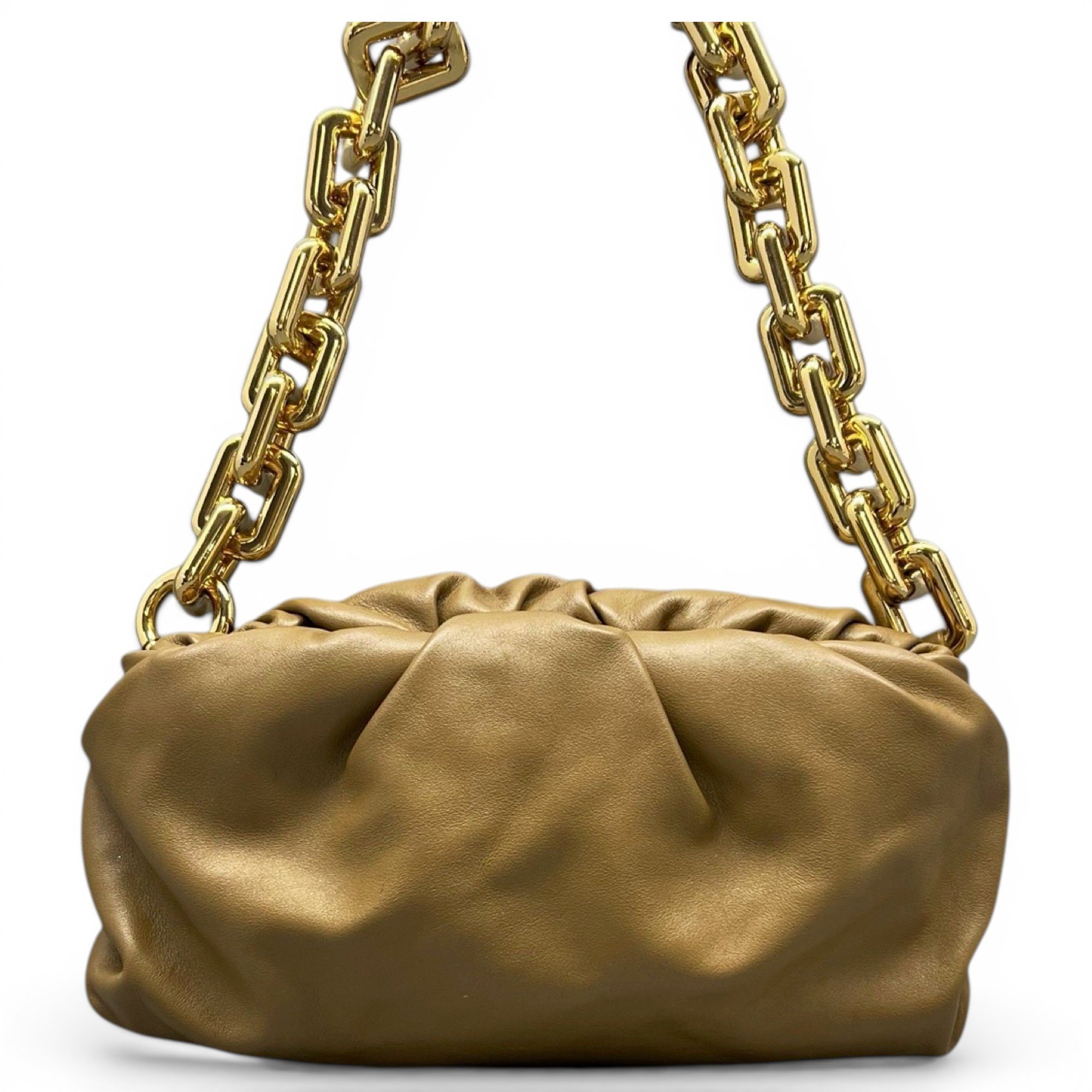 Chain Pouch leather handbag
