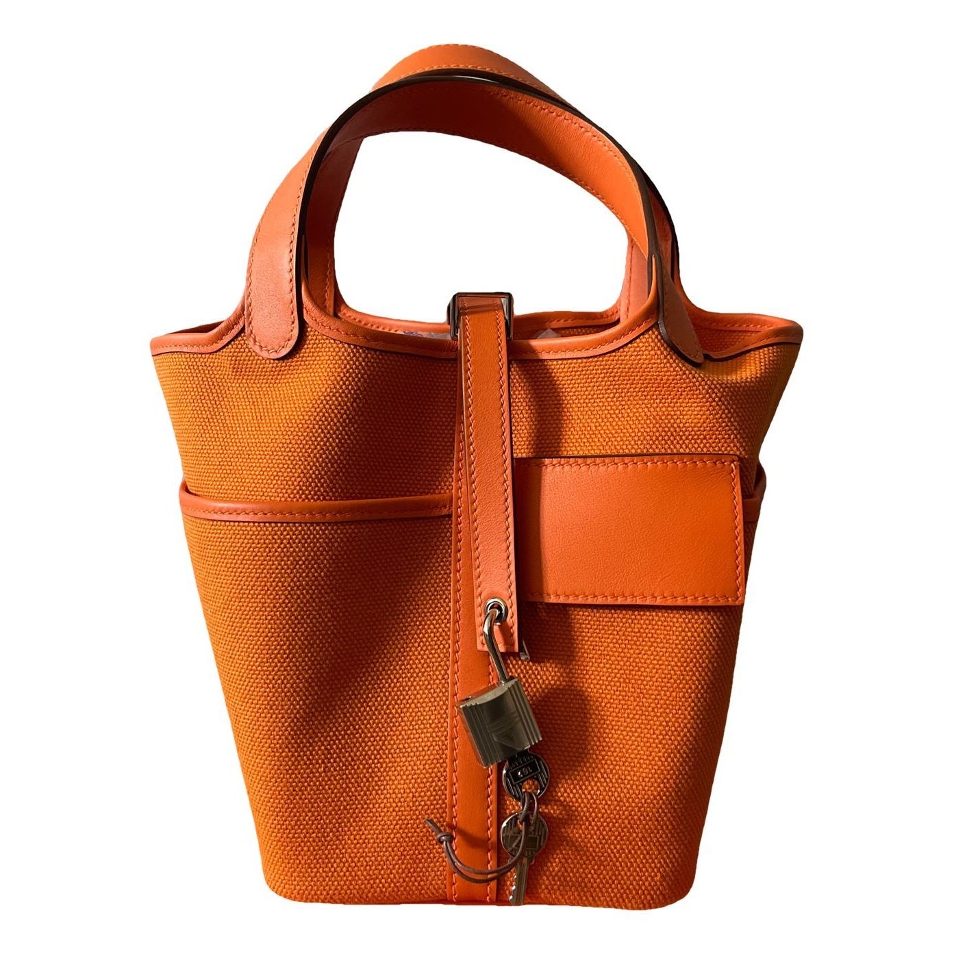 Picotin leather tote