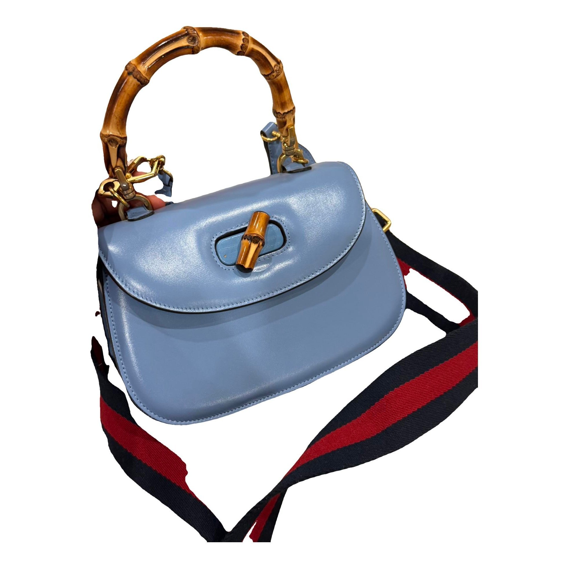 Bamboo leather handbag