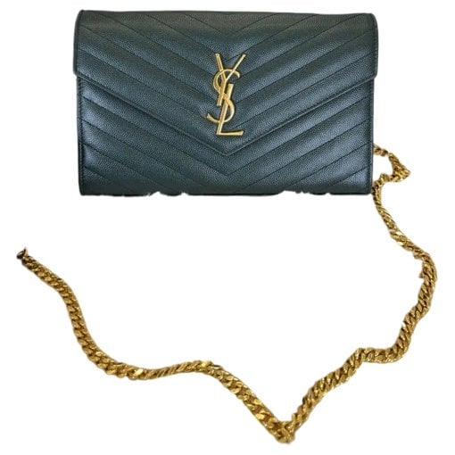 Portefeuille enveloppe leather crossbody bag