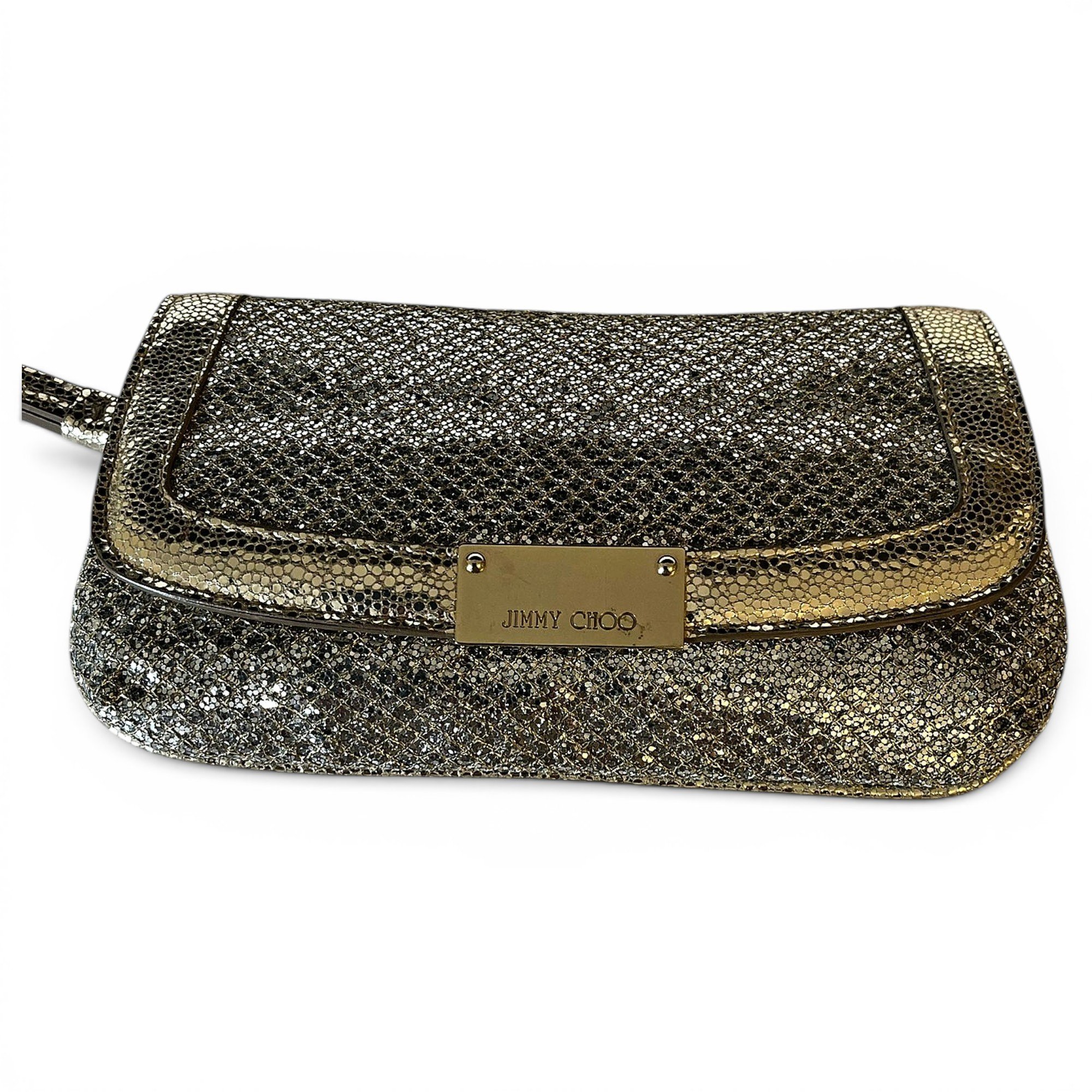Glitter clutch bag