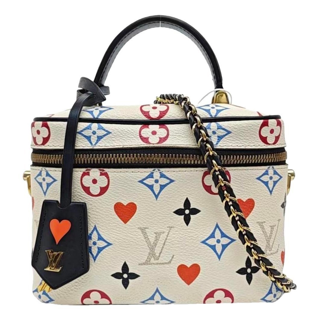 Vanity leather handbag