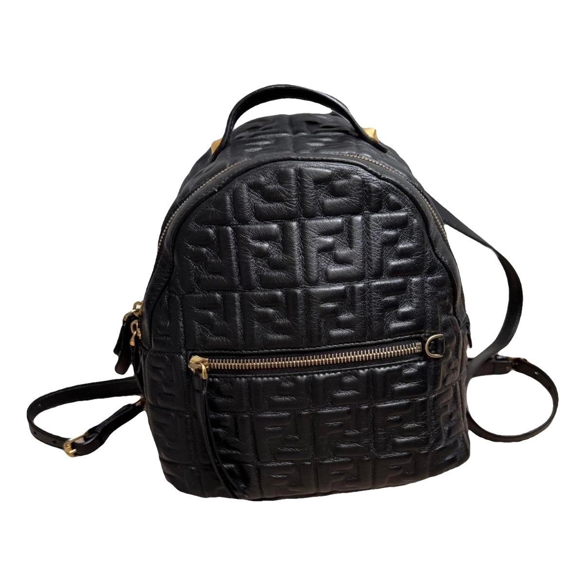 Leather backpack