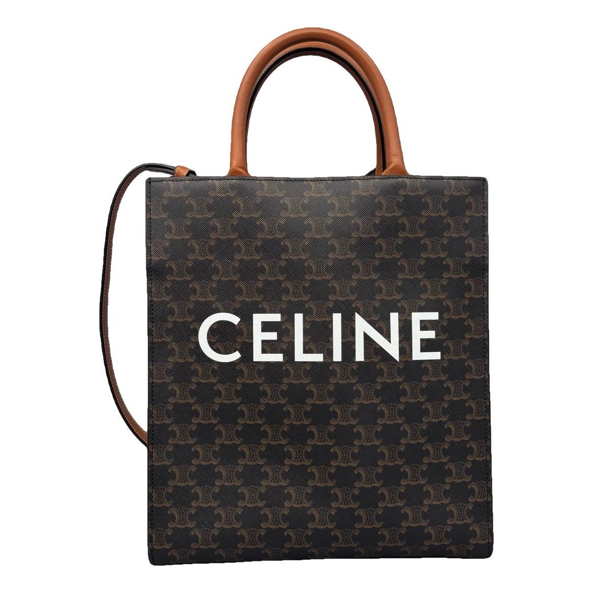 Cabas Vertical leather handbag