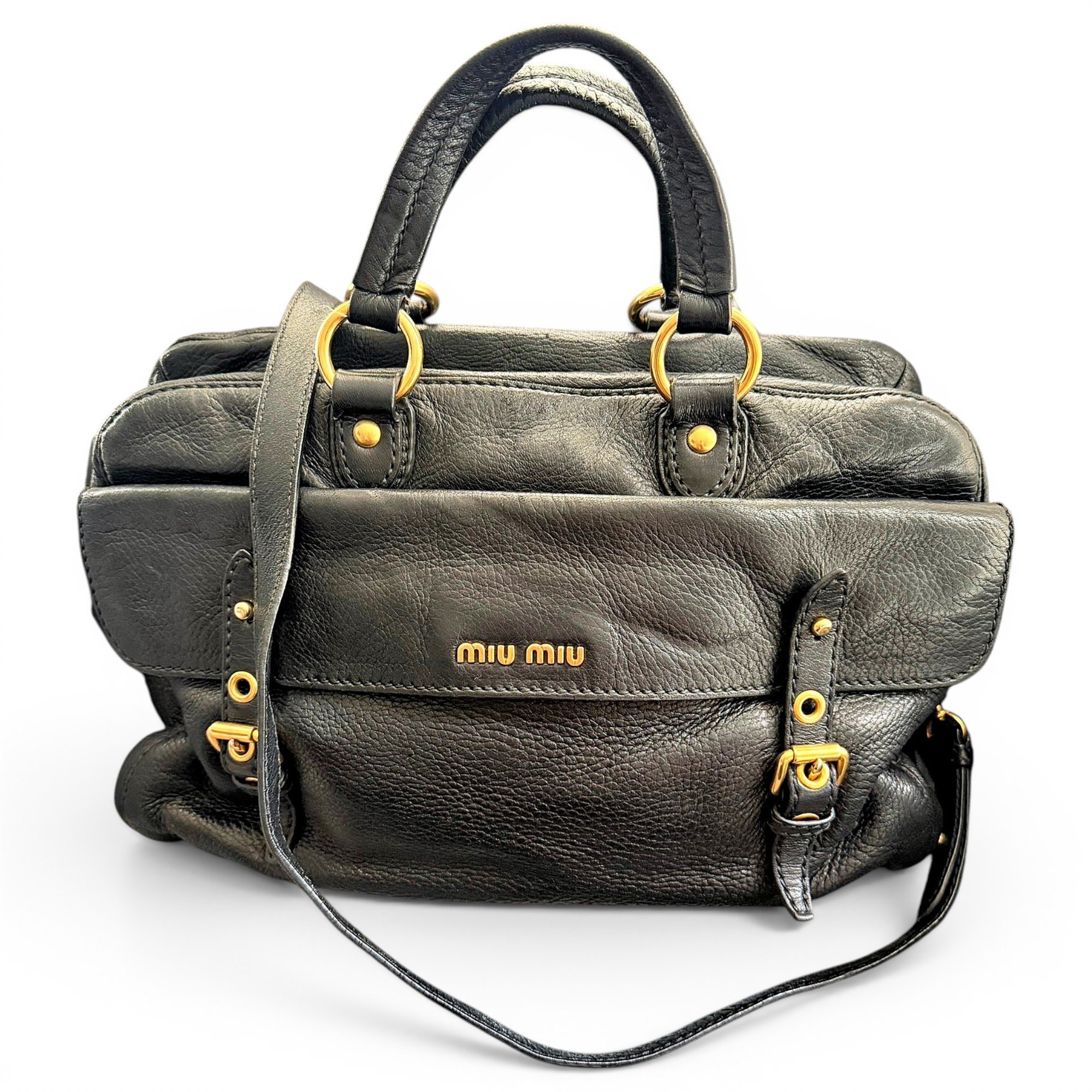 Miu Miu Beau leather tote