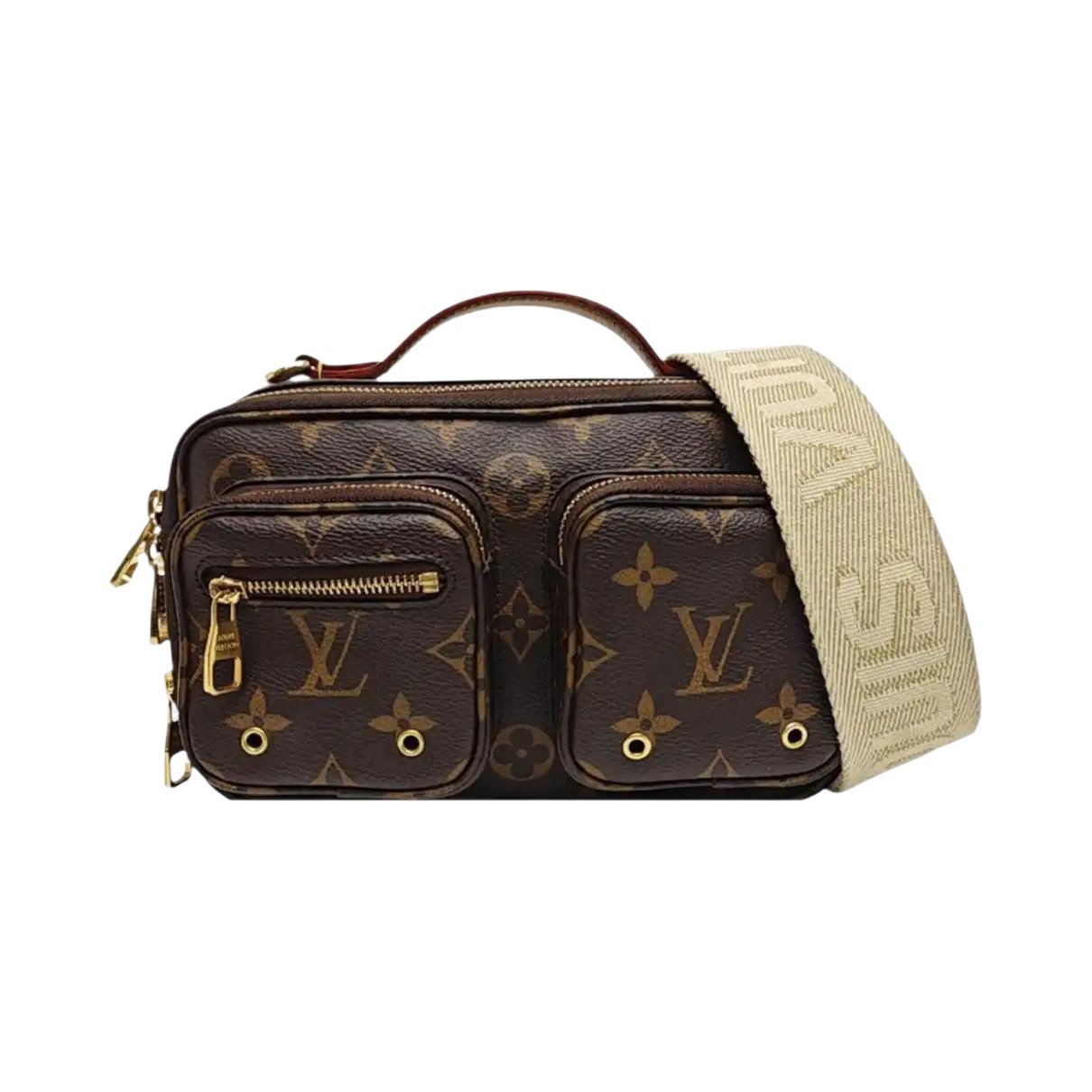 Croisé Utility leather handbag