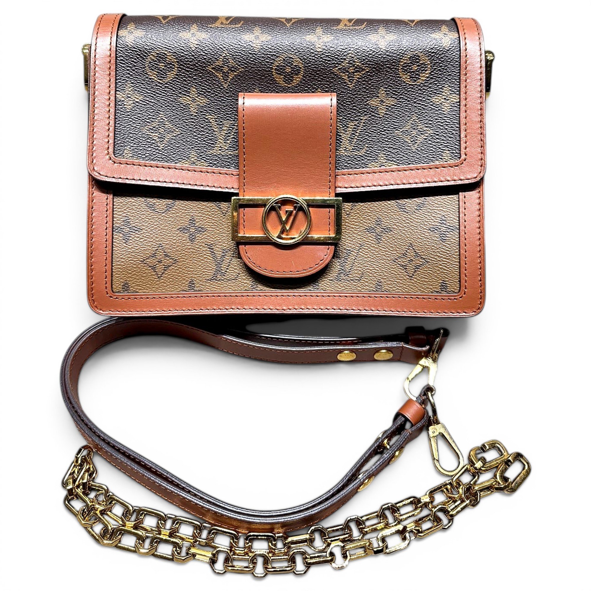 Dauphine leather handbag