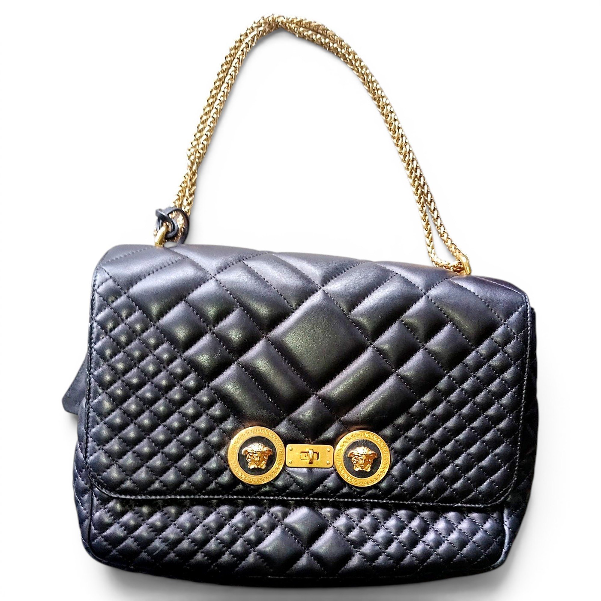 La Medusa leather handbag