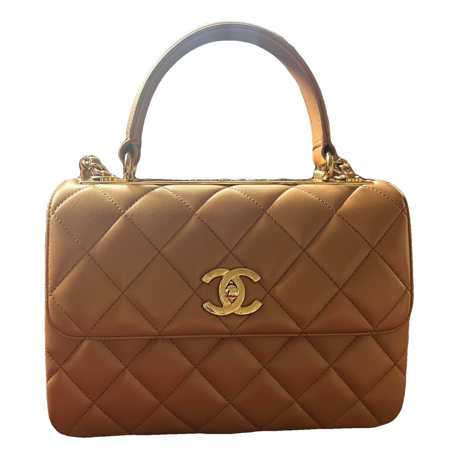 Trendy CC Flap leather handbag