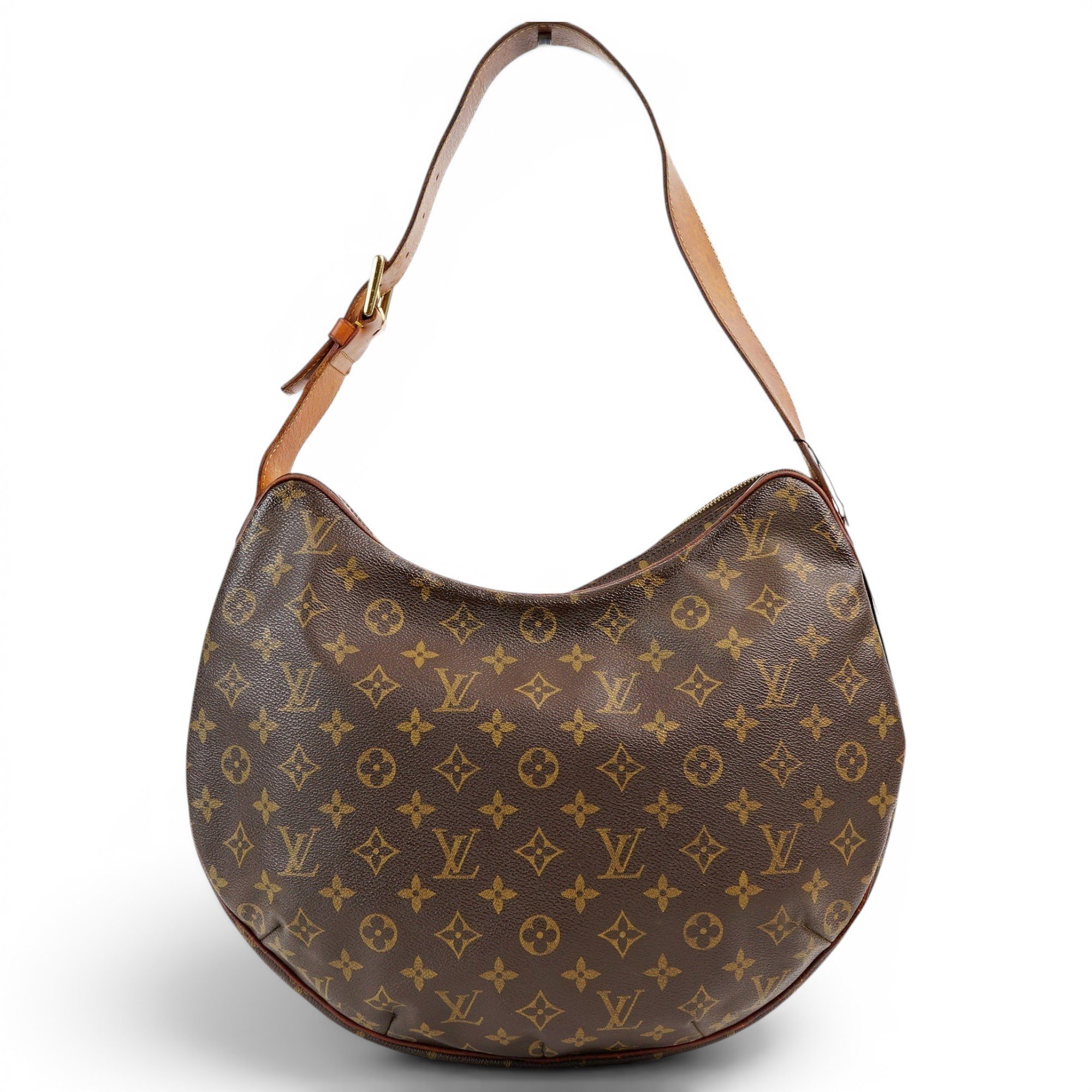 Croissant leather handbag