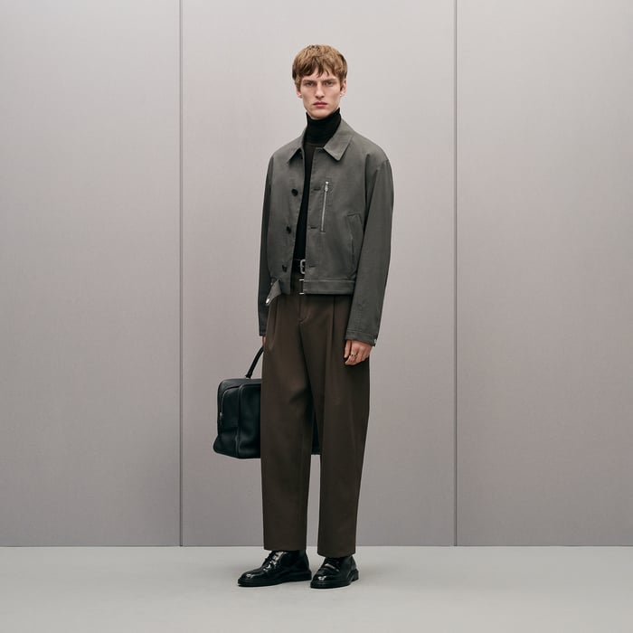 Gris Brûlé "Neo Pique" Straight Cut Jacket