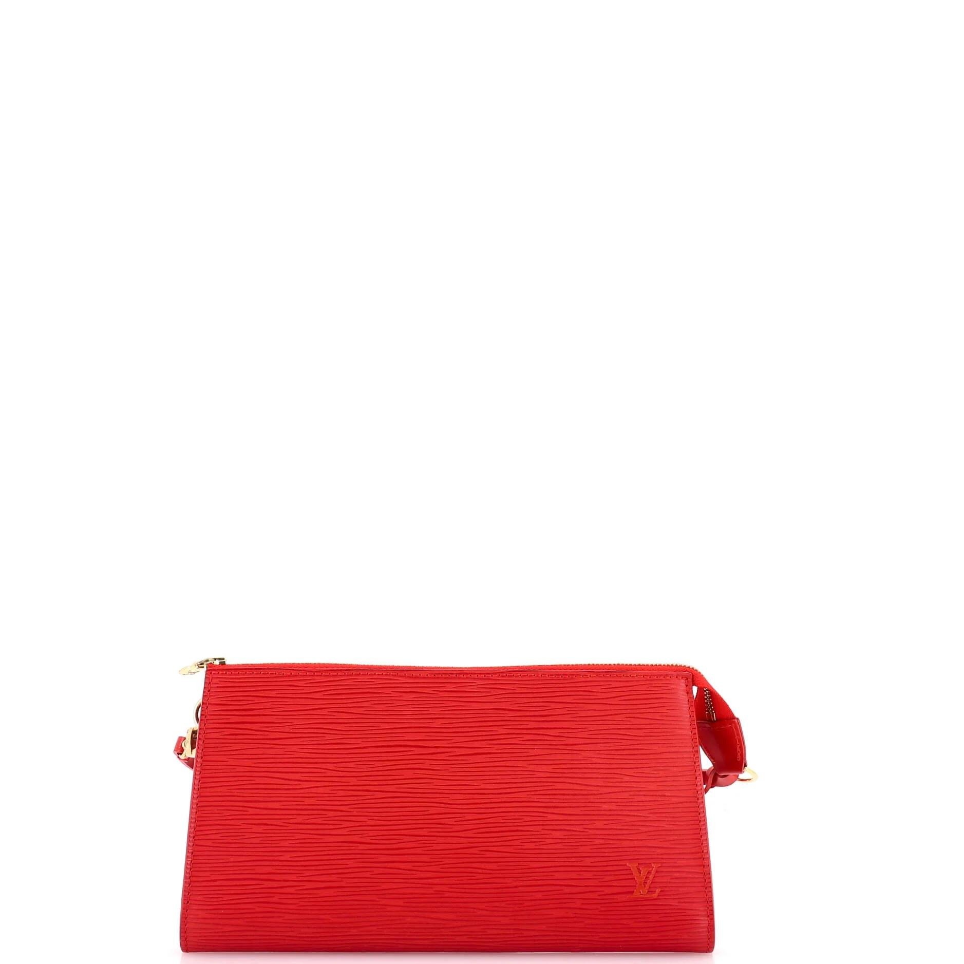 Leather clutch bag