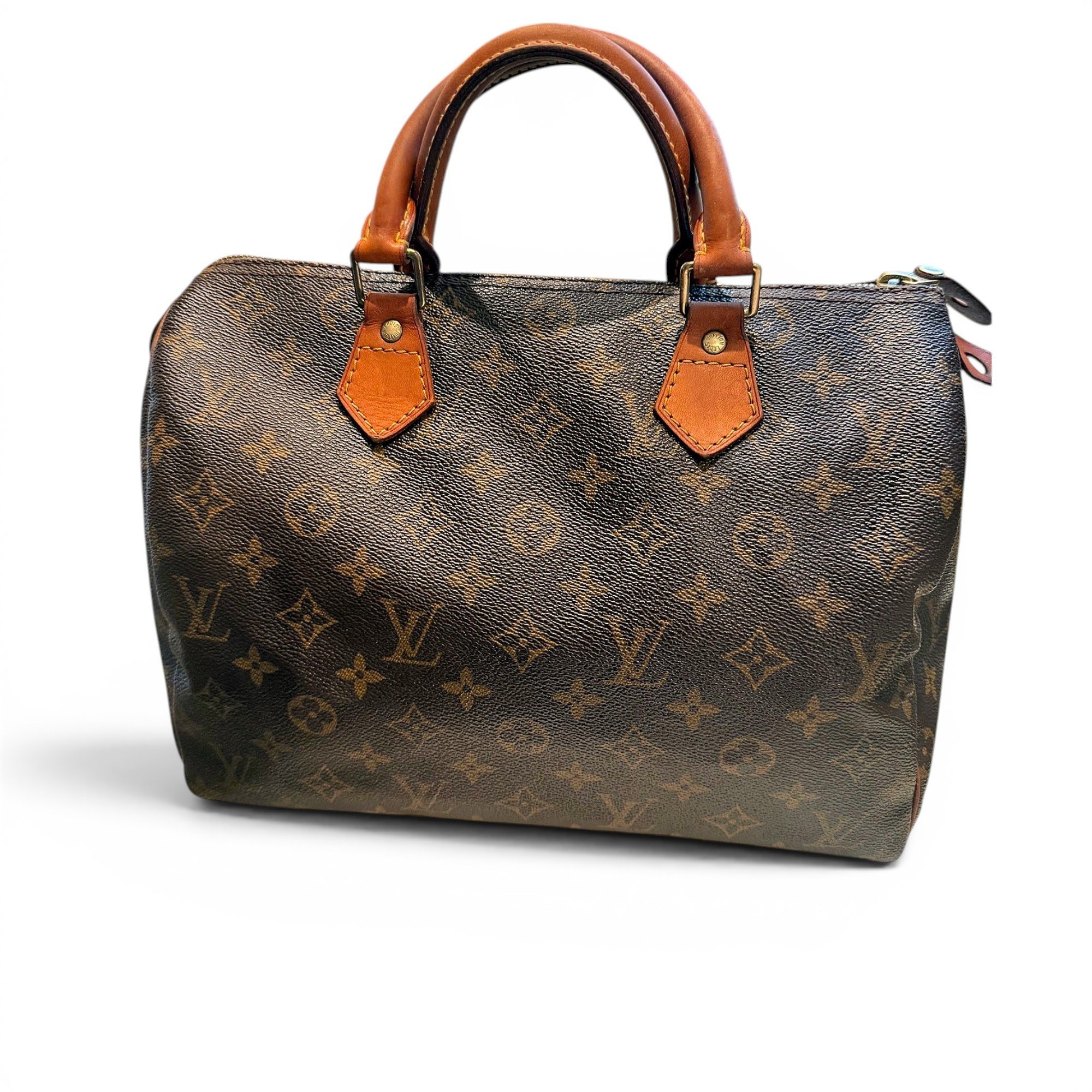 Speedy leather handbag