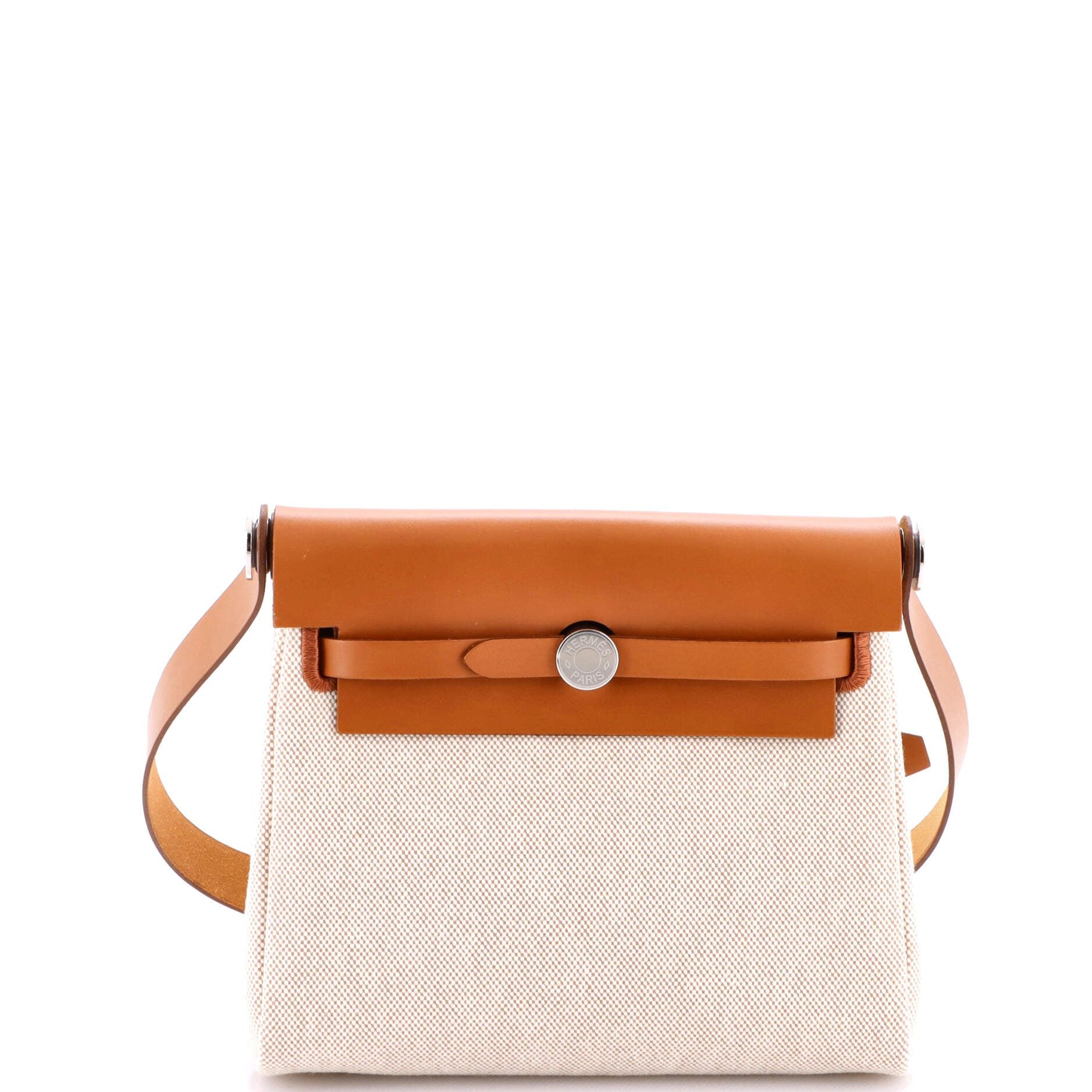 Hermes Herbag Zip Toile and Leather 20
