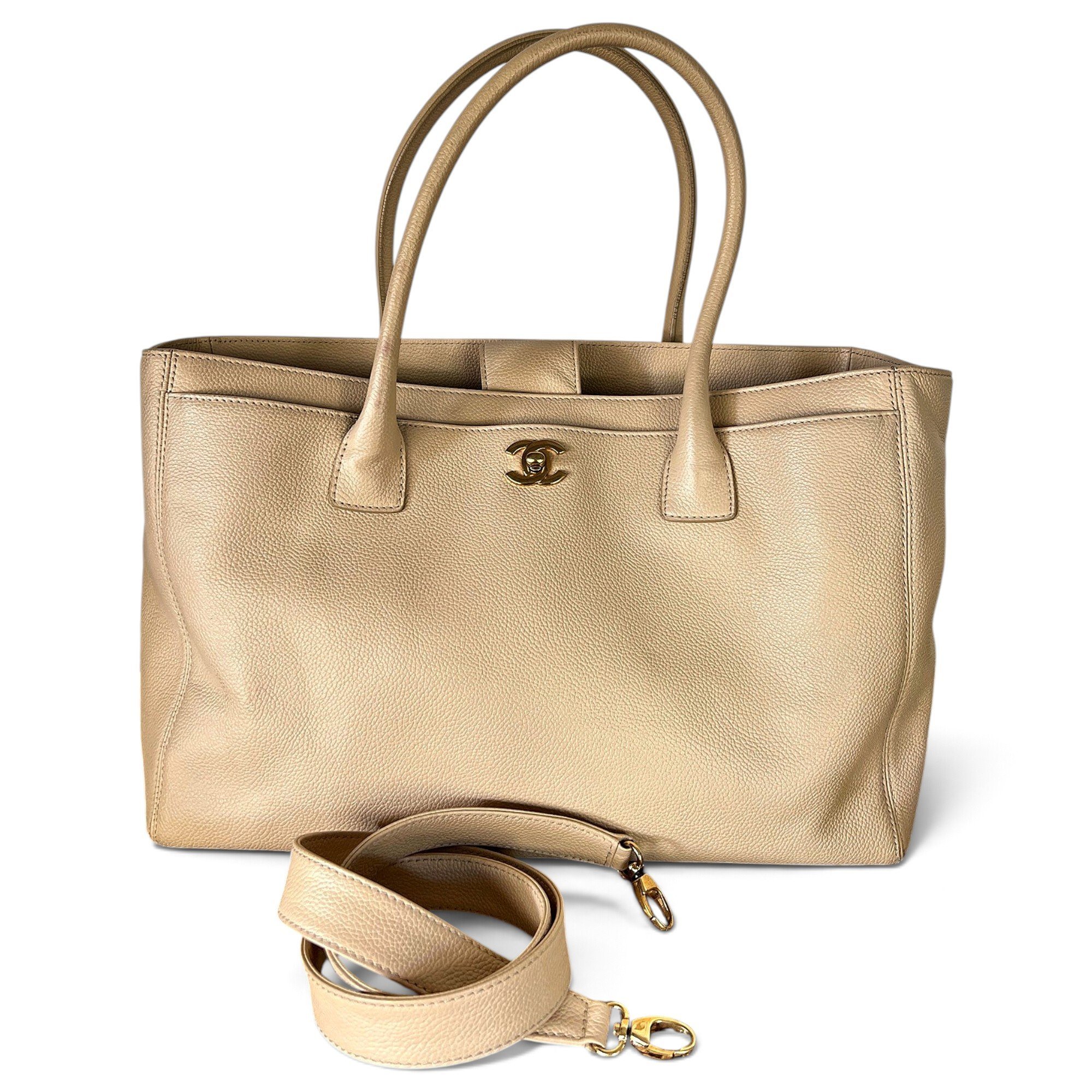 Executive leather tote