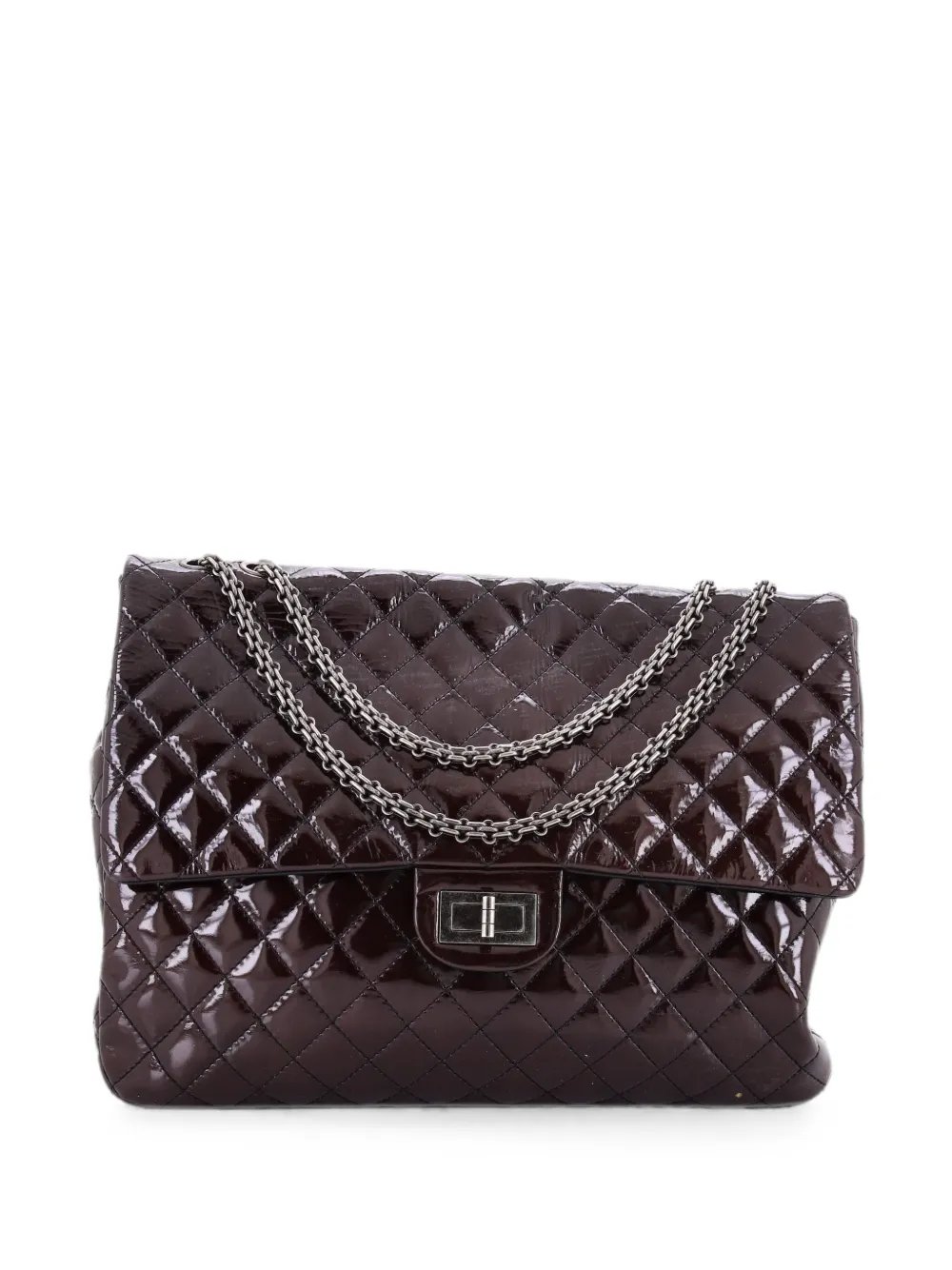 Reissue Flap Bag Quilted Patent XL shoulder bag