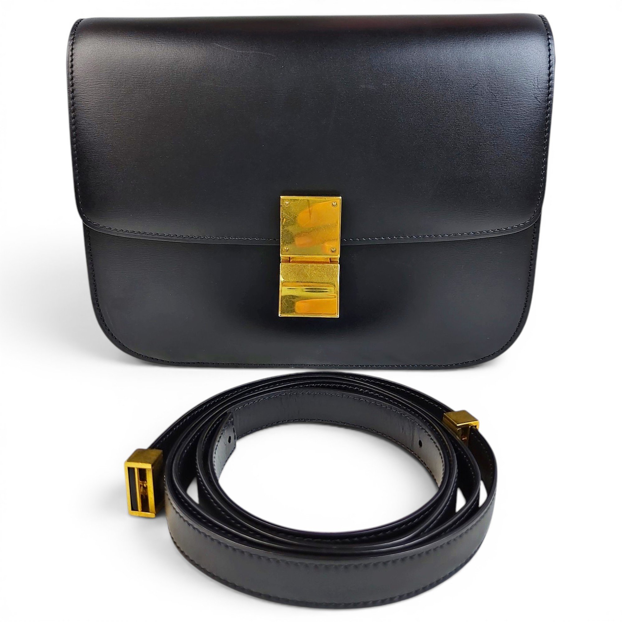 Classic leather handbag