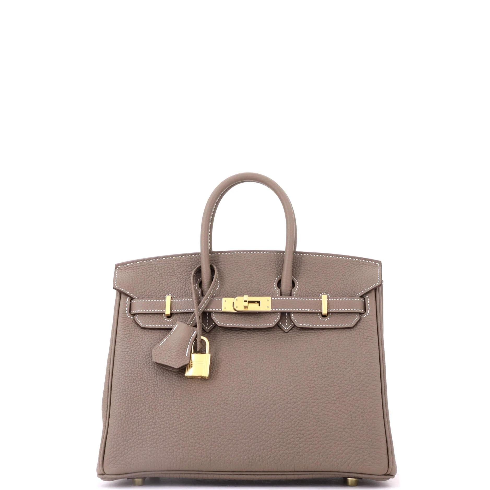 Birkin 25 leather tote