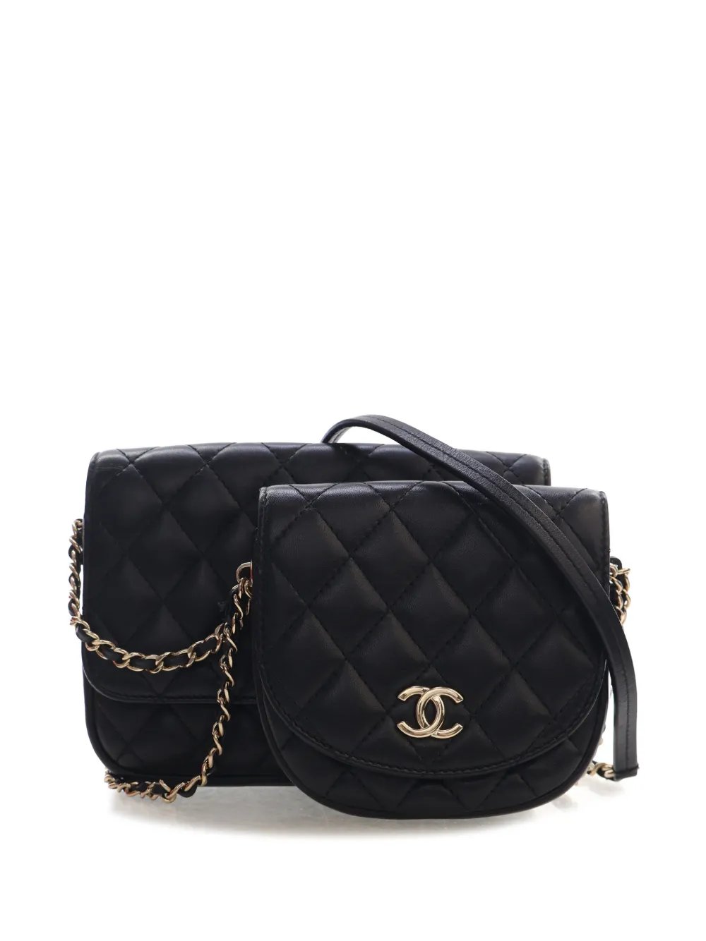 2019 CC Quilted Lambskin Side Packs Flap crossbody bag