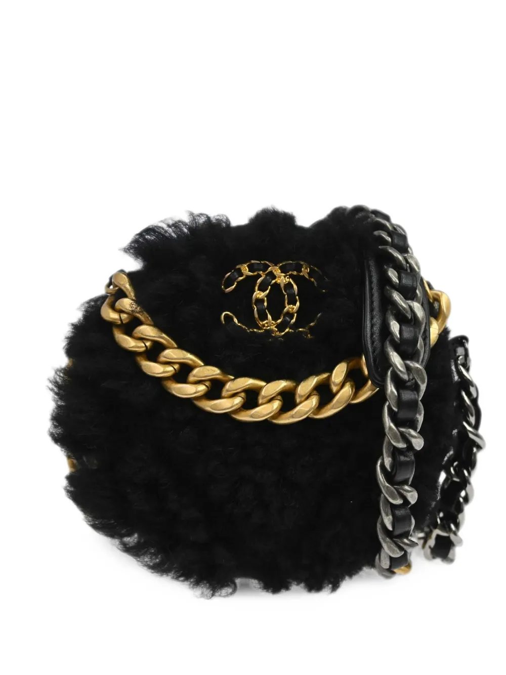 2021 Chanel 19 round mini bag