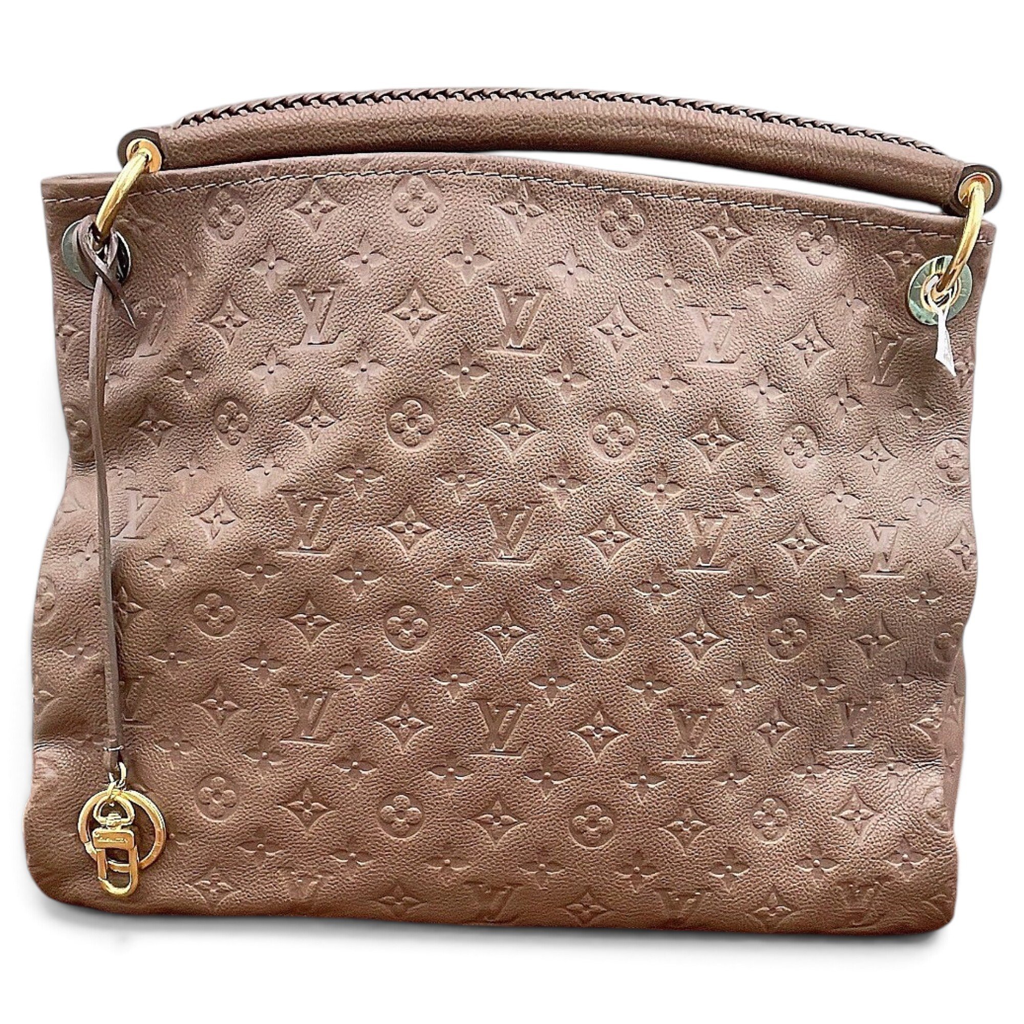 Artsy leather handbag