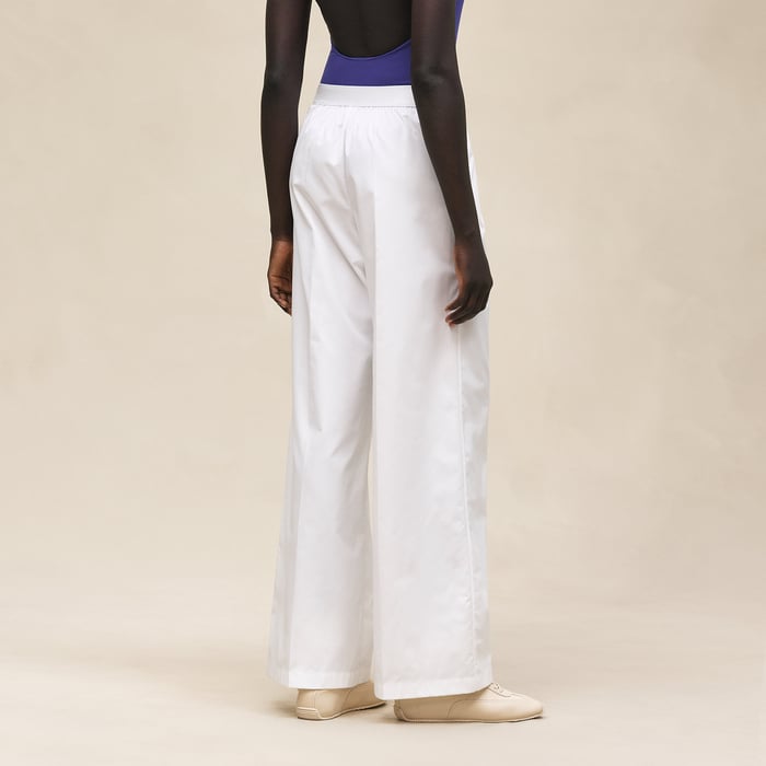 Blanc Embroidered Beach Pants