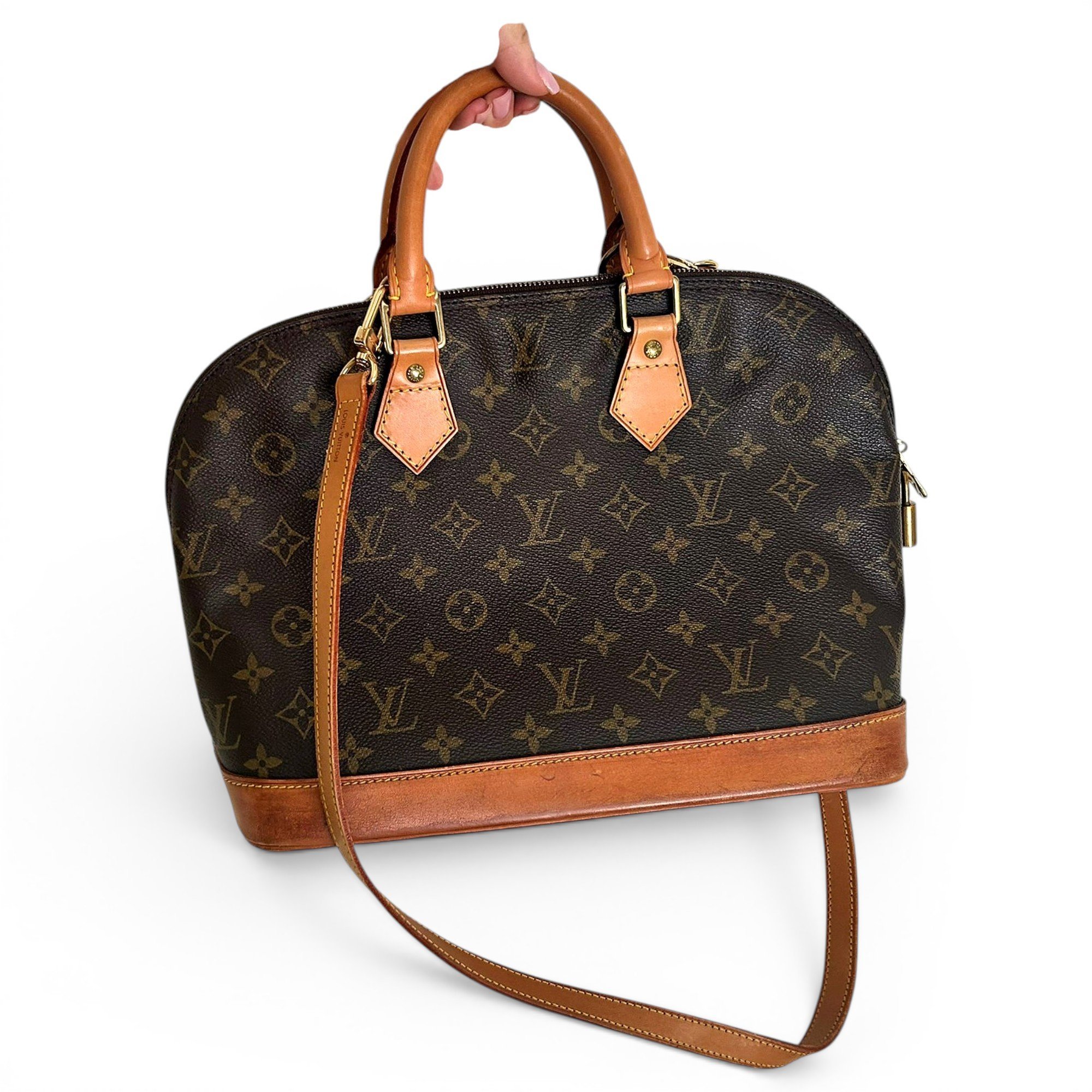 Alma leather handbag