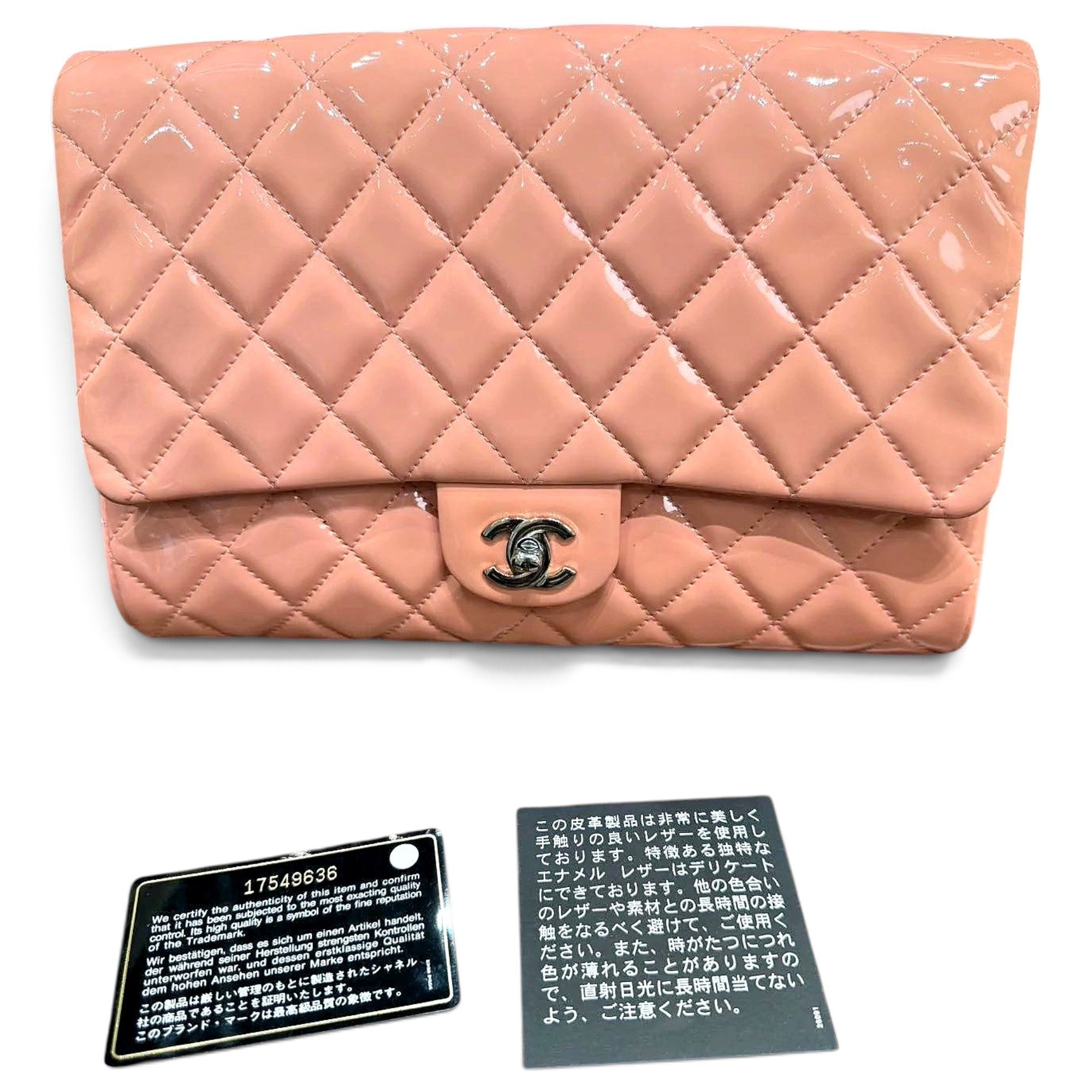 Patent leather handbag