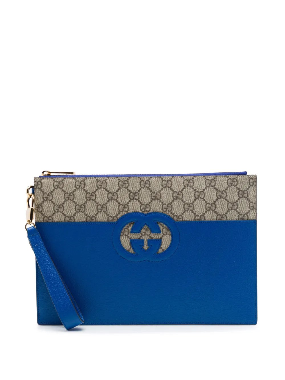2016-2026 GG Supreme and Calfskin Cut Out Interlocking G clutch bag