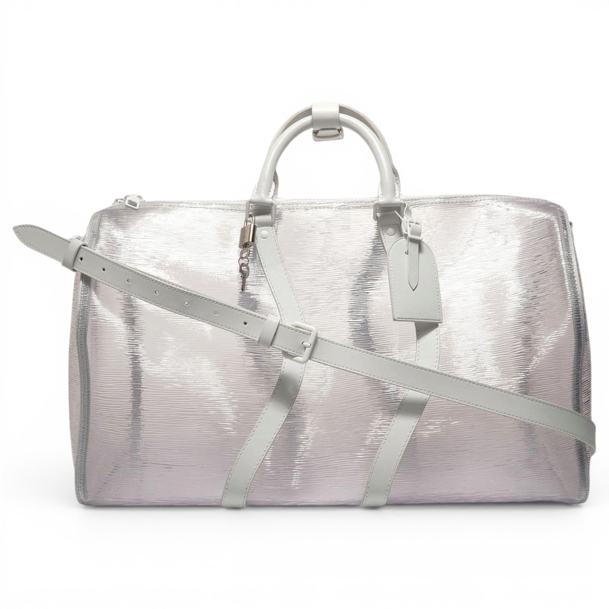 Keepall leather travel bag