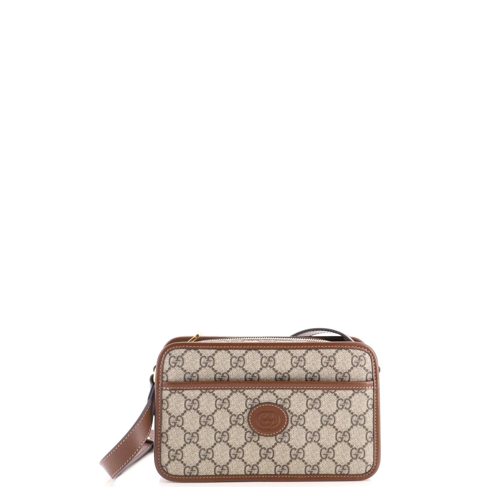 Interlocking G Patch Camera Bag GG Coated Canvas Mini