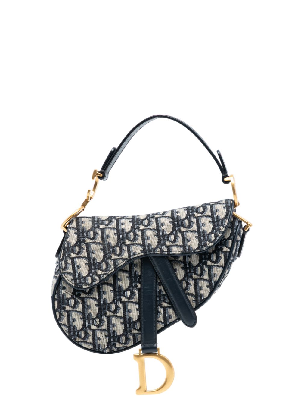 Dior 2020 Mini Oblique Canvas Saddle Bag satchel